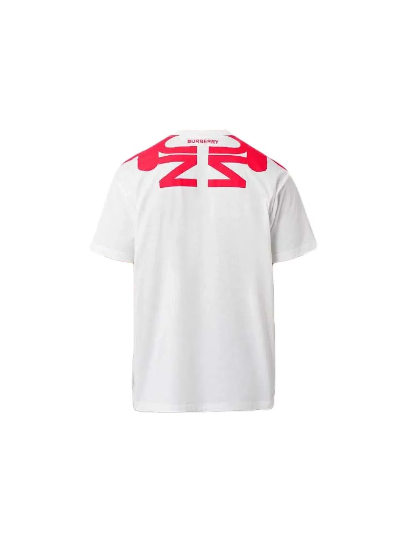 Мужская футболка с принтом Burberry T-Shirt — изображение 2 из 2, белый/красный