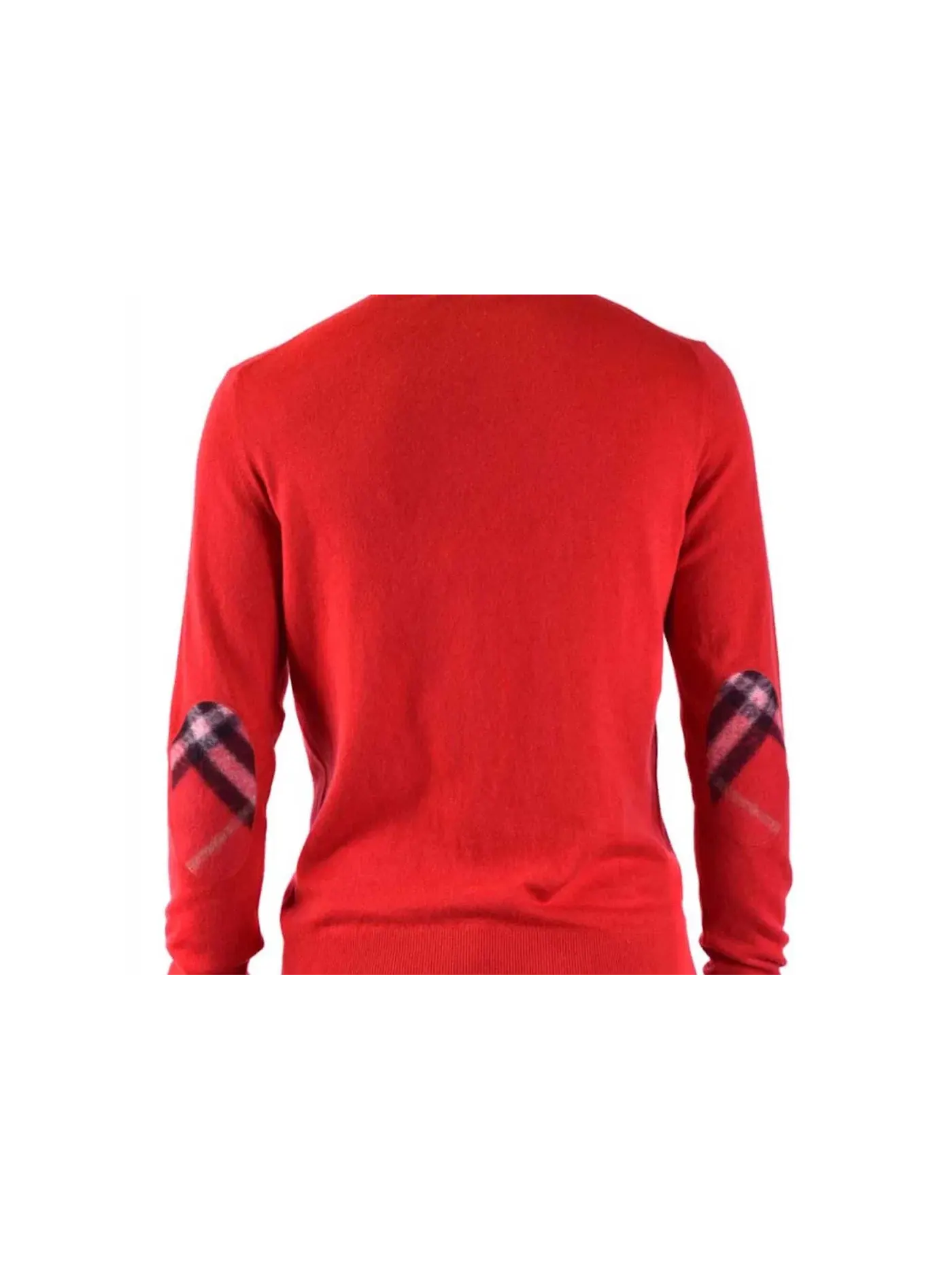 Мужской свитшот с принтом Burberry Vintage Check Elbow Patch Sweatshirt — изображение 2 из 2, красный