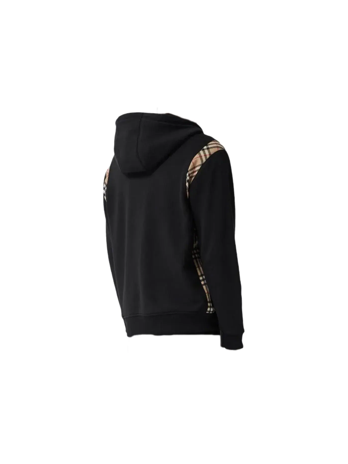 Мужская худи с принтом Hoodie Burberry — изображение 2 из 2, черный/бежевый