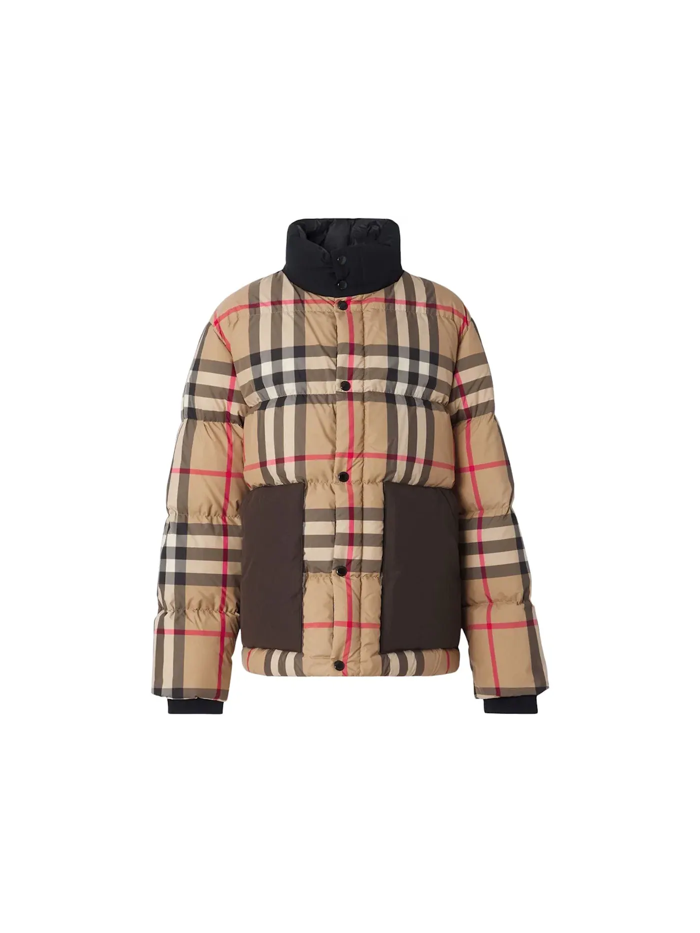 Мужская куртка-пуховик с принтом Burberry Jacket — изображение 1 из 1, бежевый