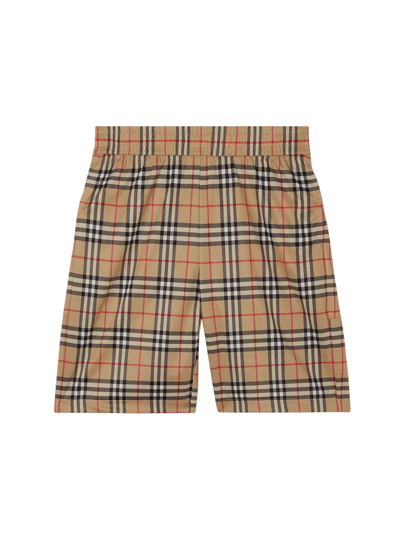 Мужские шорты с принтом Burberry Shorts — изображение 1 из 1, бежевый