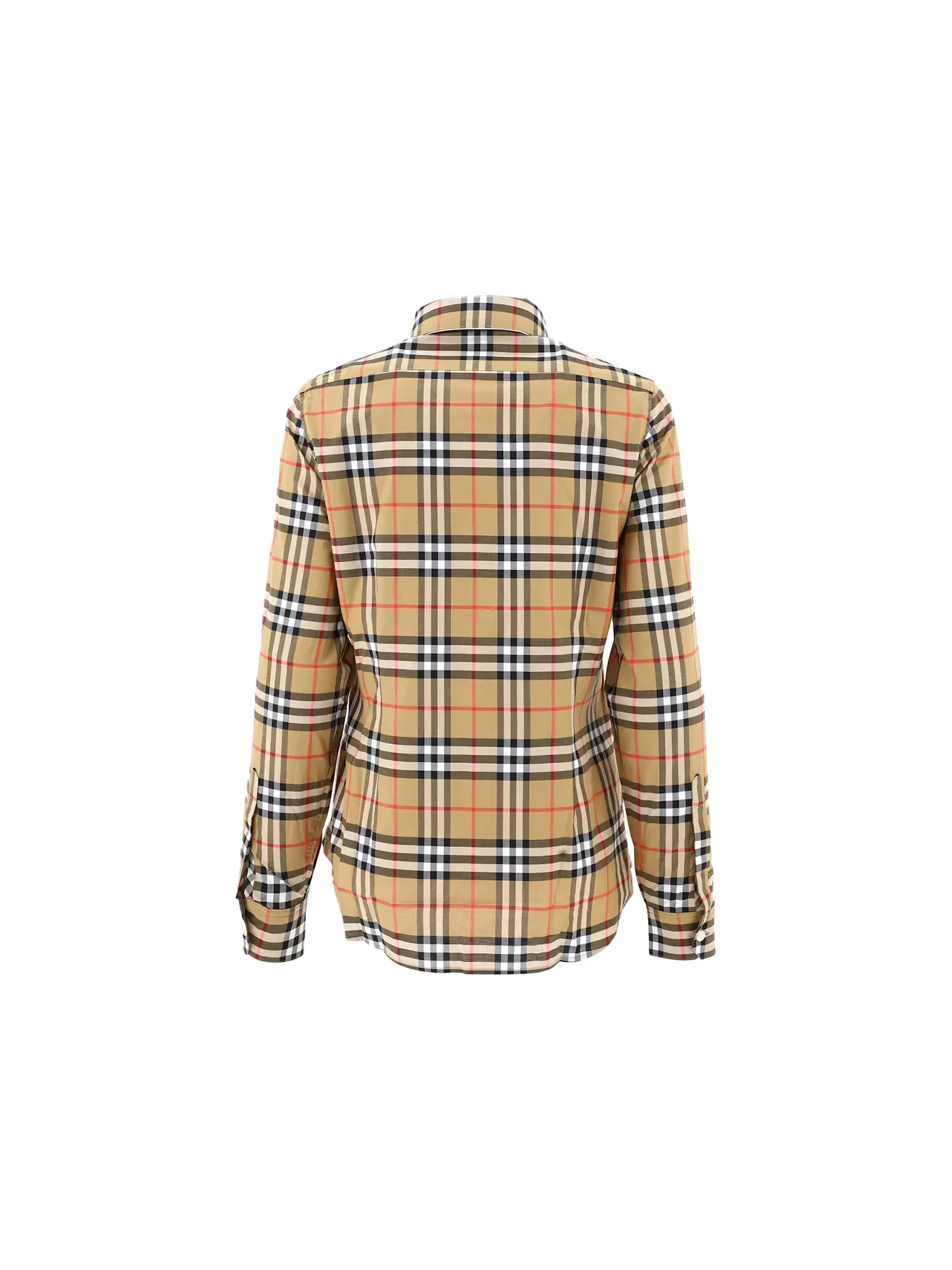 Женская рубашка свободного кроя с принтом Burberry — изображение 2 из 2, желтый