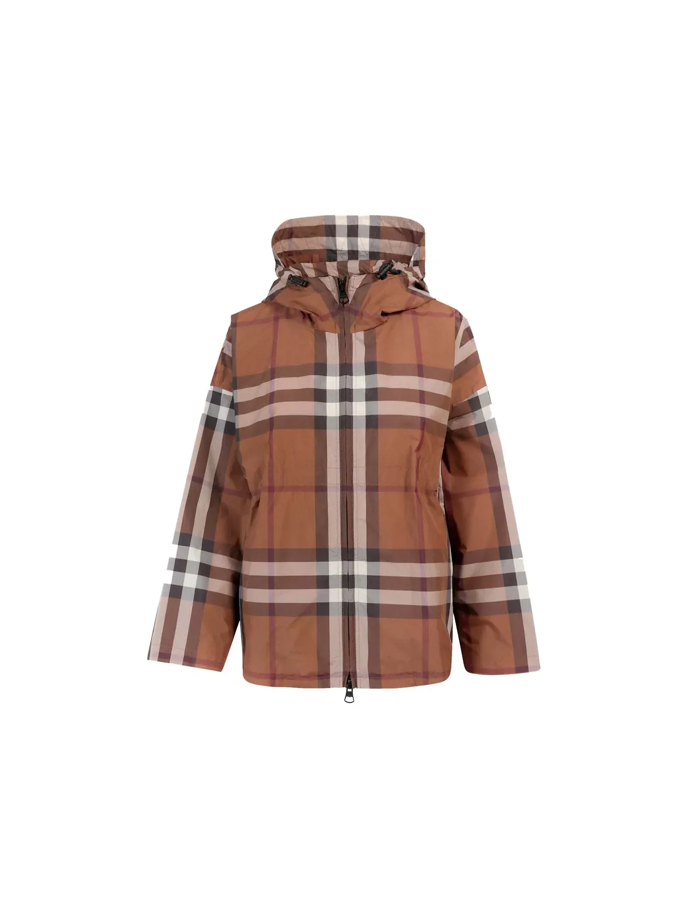 Женская куртка с принтом Check Motif Burberry — изображение 1 из 2, коричневый
