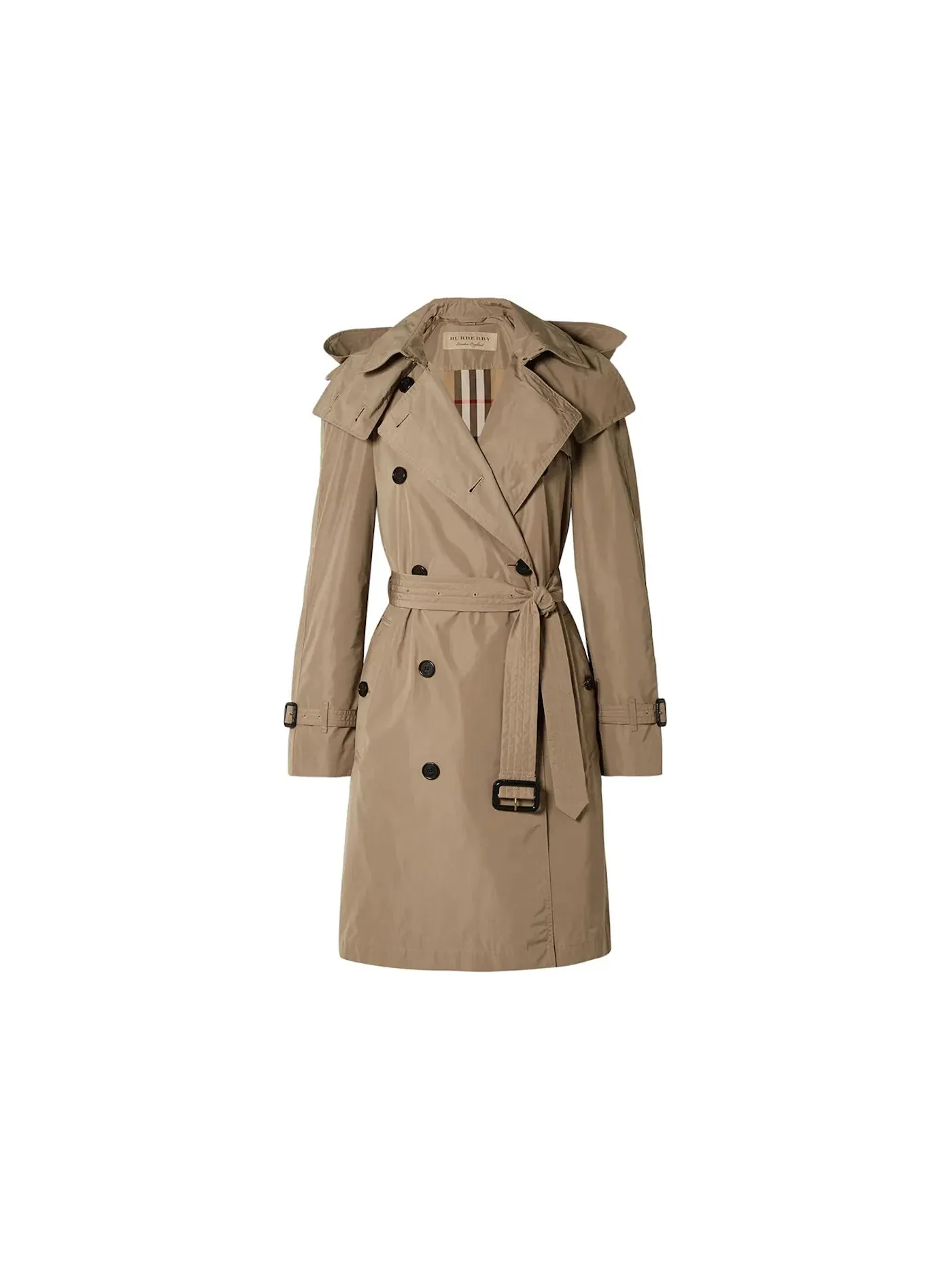 Женское пальто-тренч с капюшоном Burberry