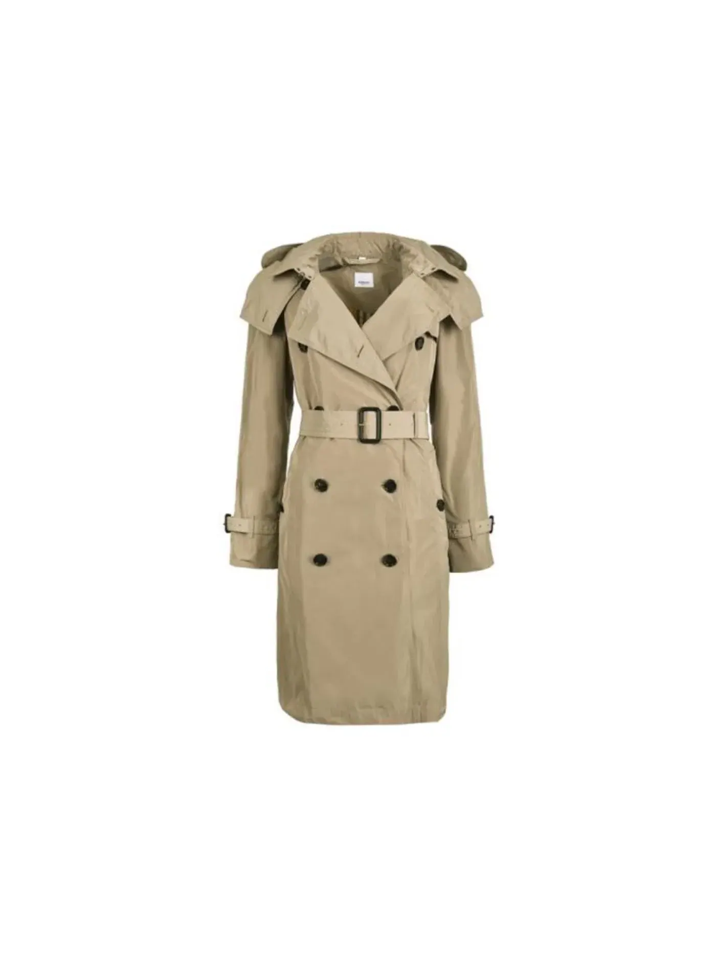 Женское пальто-тренч с поясом Burberry — изображение 1 из 1, бежевый