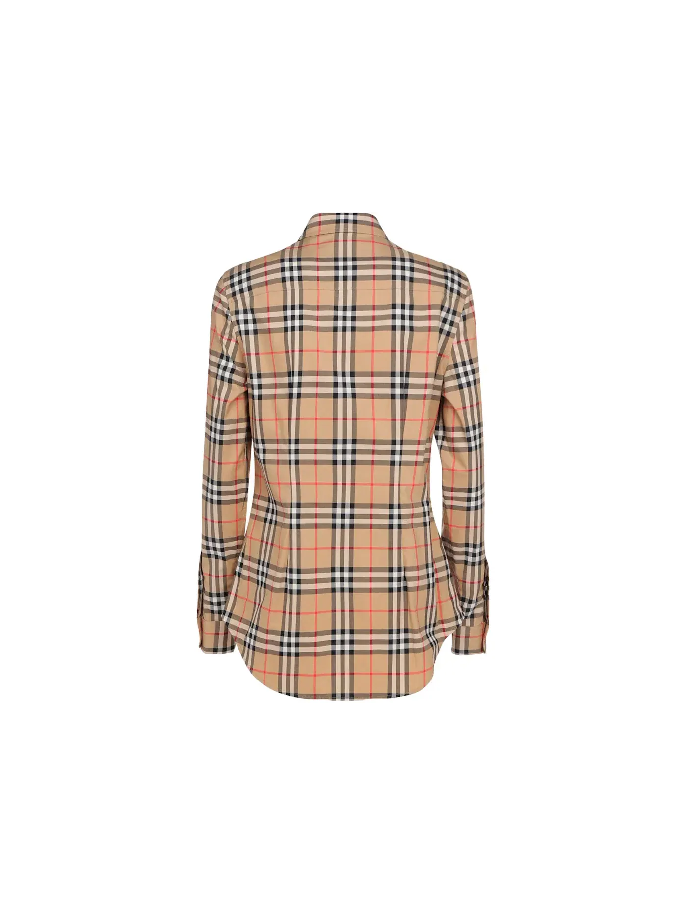 Женская рубашка с принтом Classic Check Button Down Shirt Burberry, Vintage Check — изображение 2 из 2