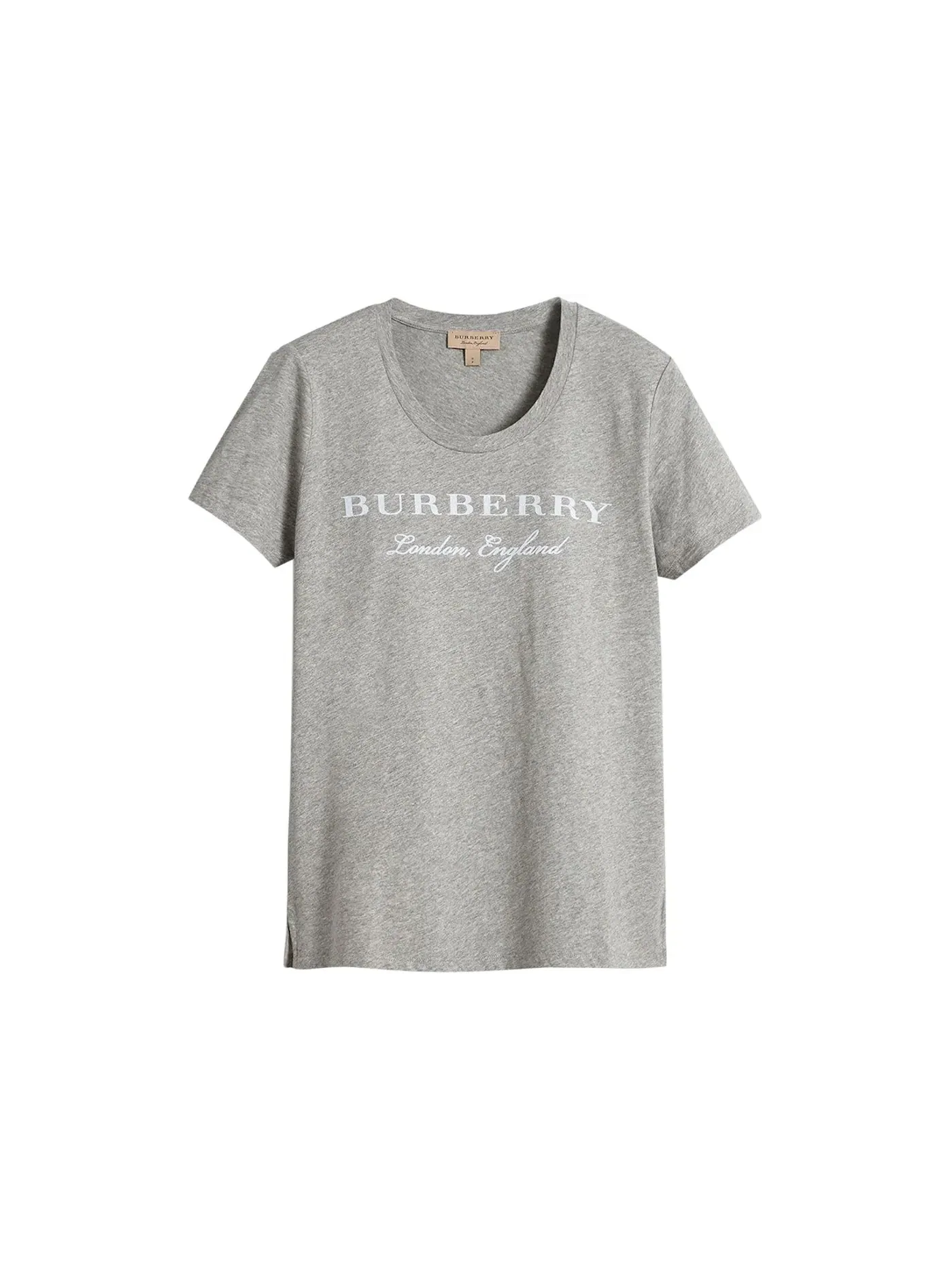 Женская футболка с принтом Classic Logo Burberry — изображение 1 из 1, серый