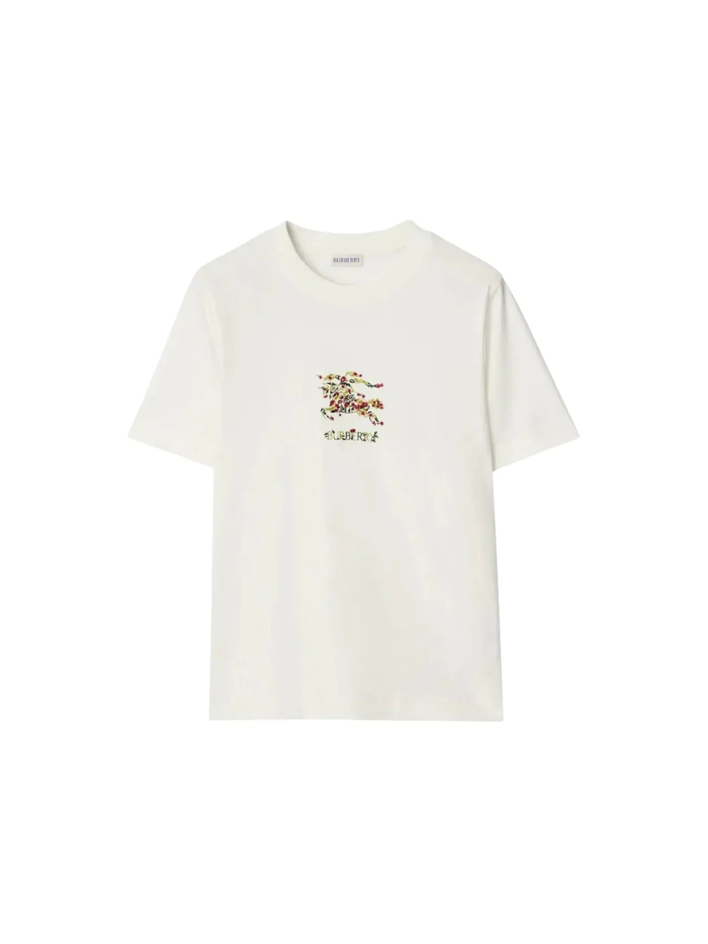 Женская футболка с принтом Frankie Ekd Flower Burberry — изображение 1 из 1, мел
