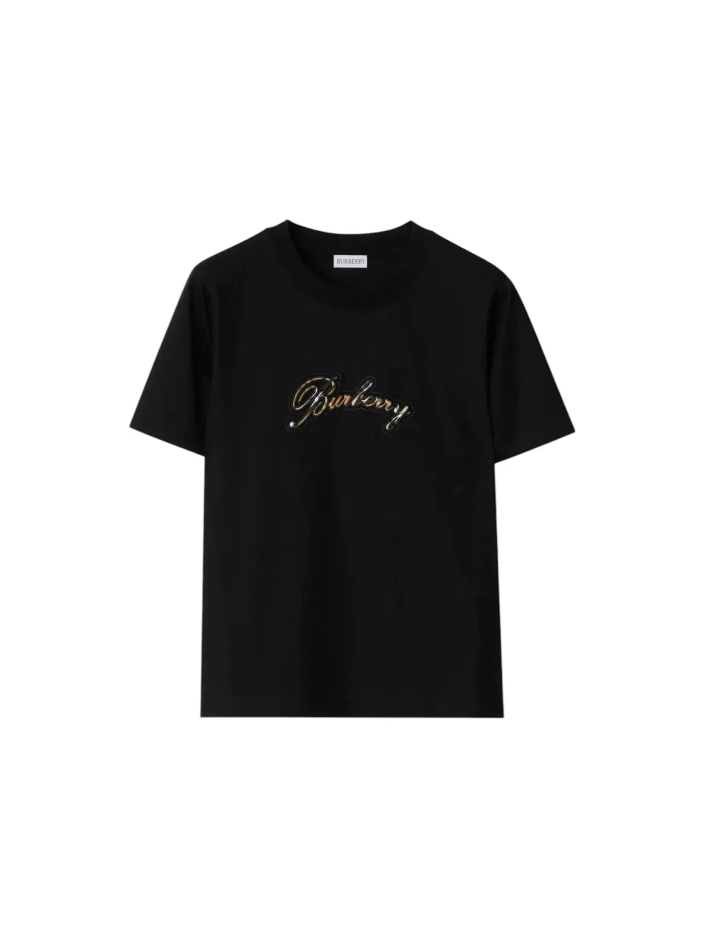 Женская футболка с логотипом Burberry — изображение 1 из 1, черный