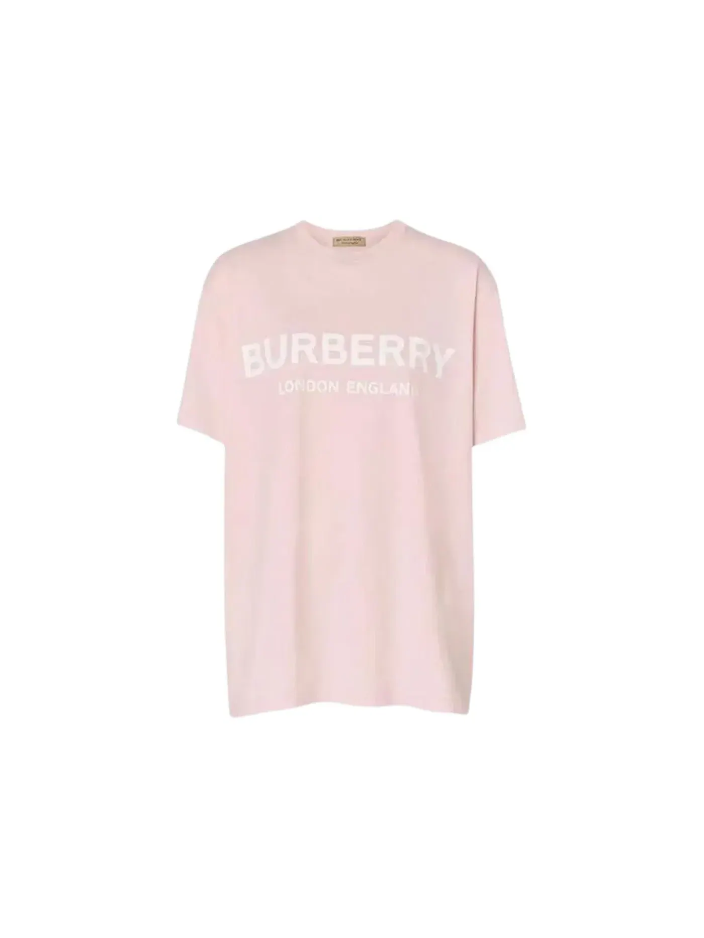Женская футболка с принтом T-shirt Burberry — изображение 1 из 1, розовый/белый