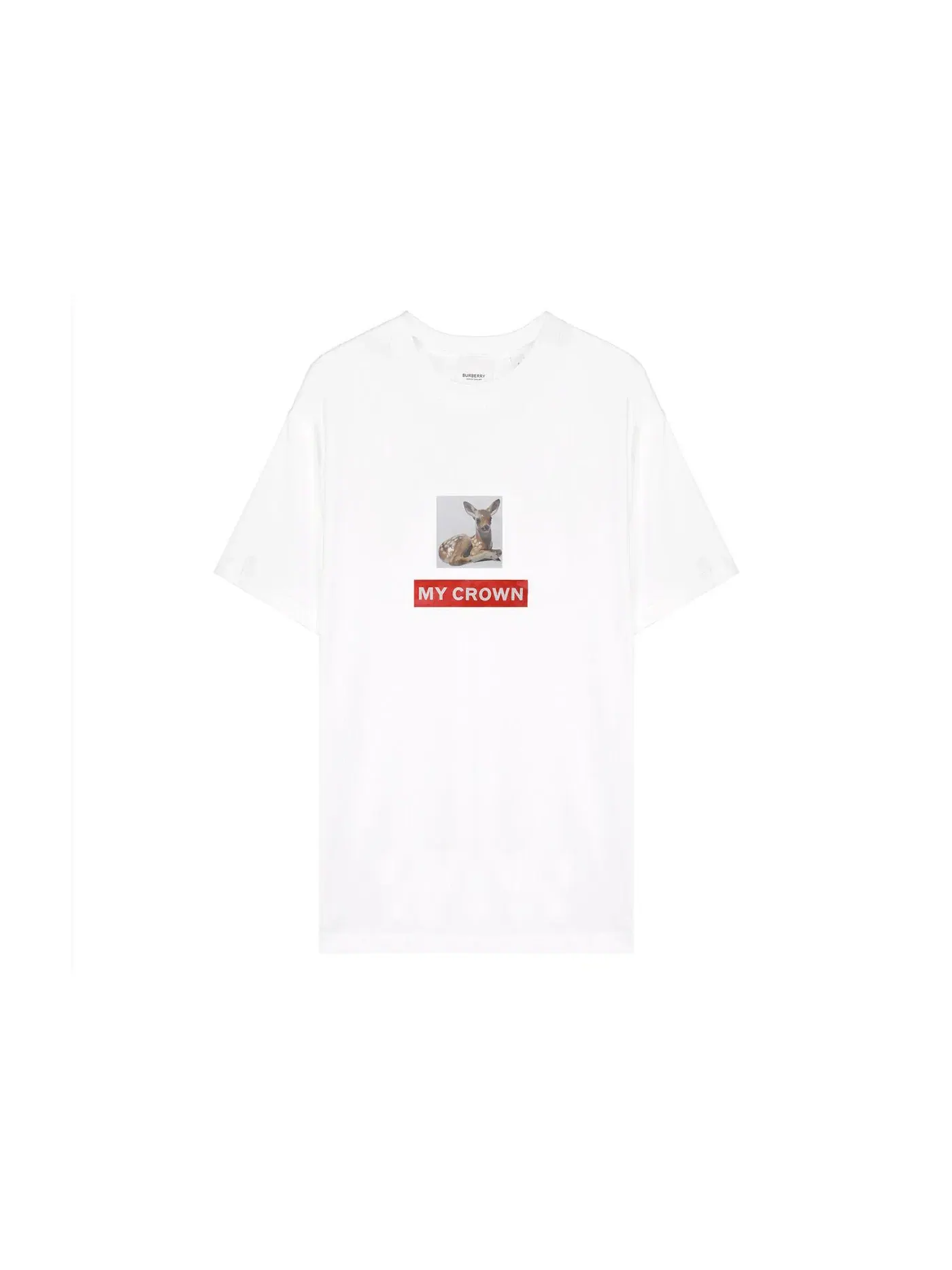 Женская футболка с принтом Burberry T-shirt — изображение 1 из 2, белый