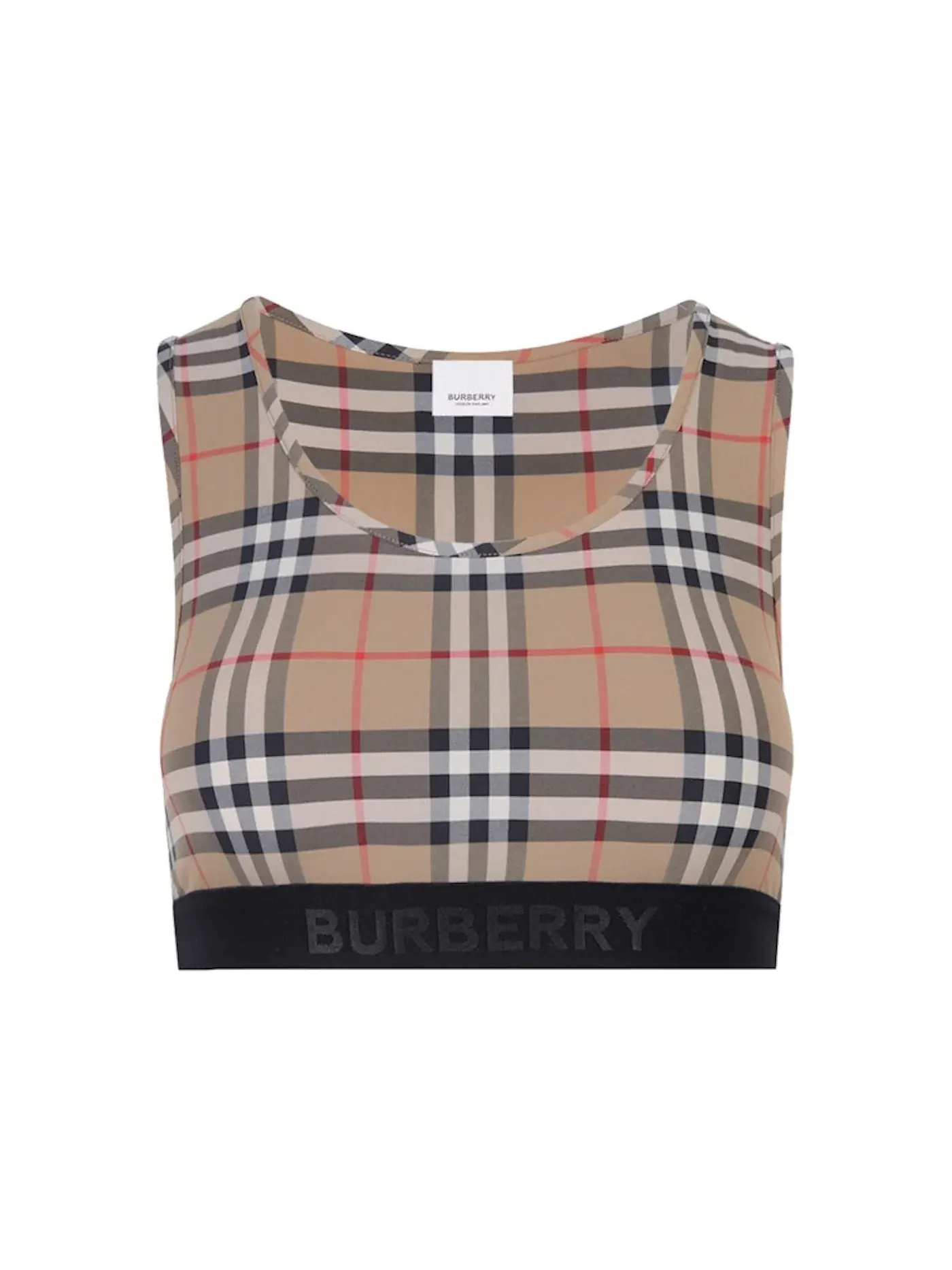 Женский топ с длинным рукавом Burberry — изображение 1 из 2, бежевый
