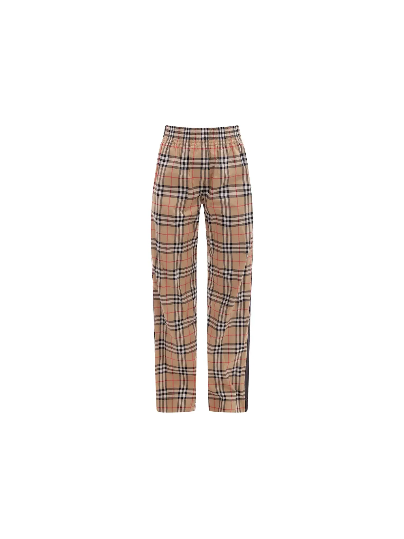 Женские брюки с клетчатым принтом Pants Burberry — изображение 1 из 2, бежевый