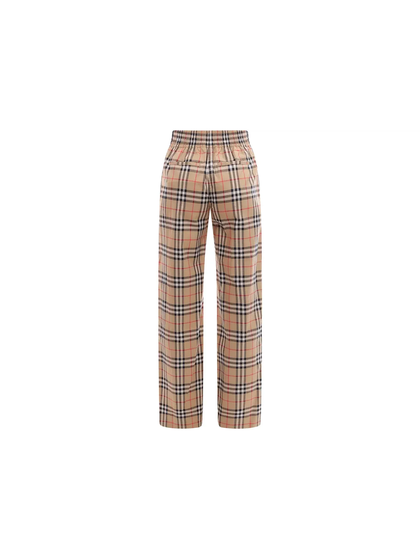 Женские брюки с клетчатым принтом Pants Burberry — изображение 2 из 2, бежевый
