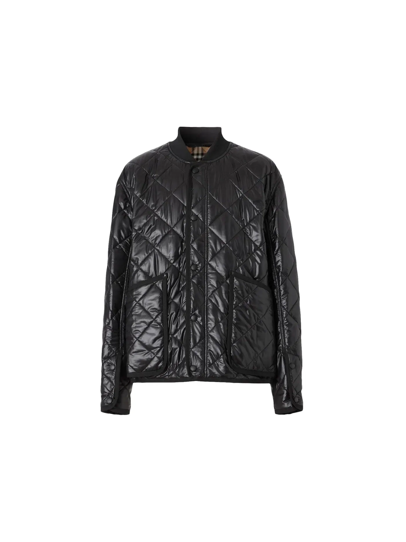 Мужская куртка-бомбер стеганая York Quilted Burberry — изображение 1 из 1, черный
