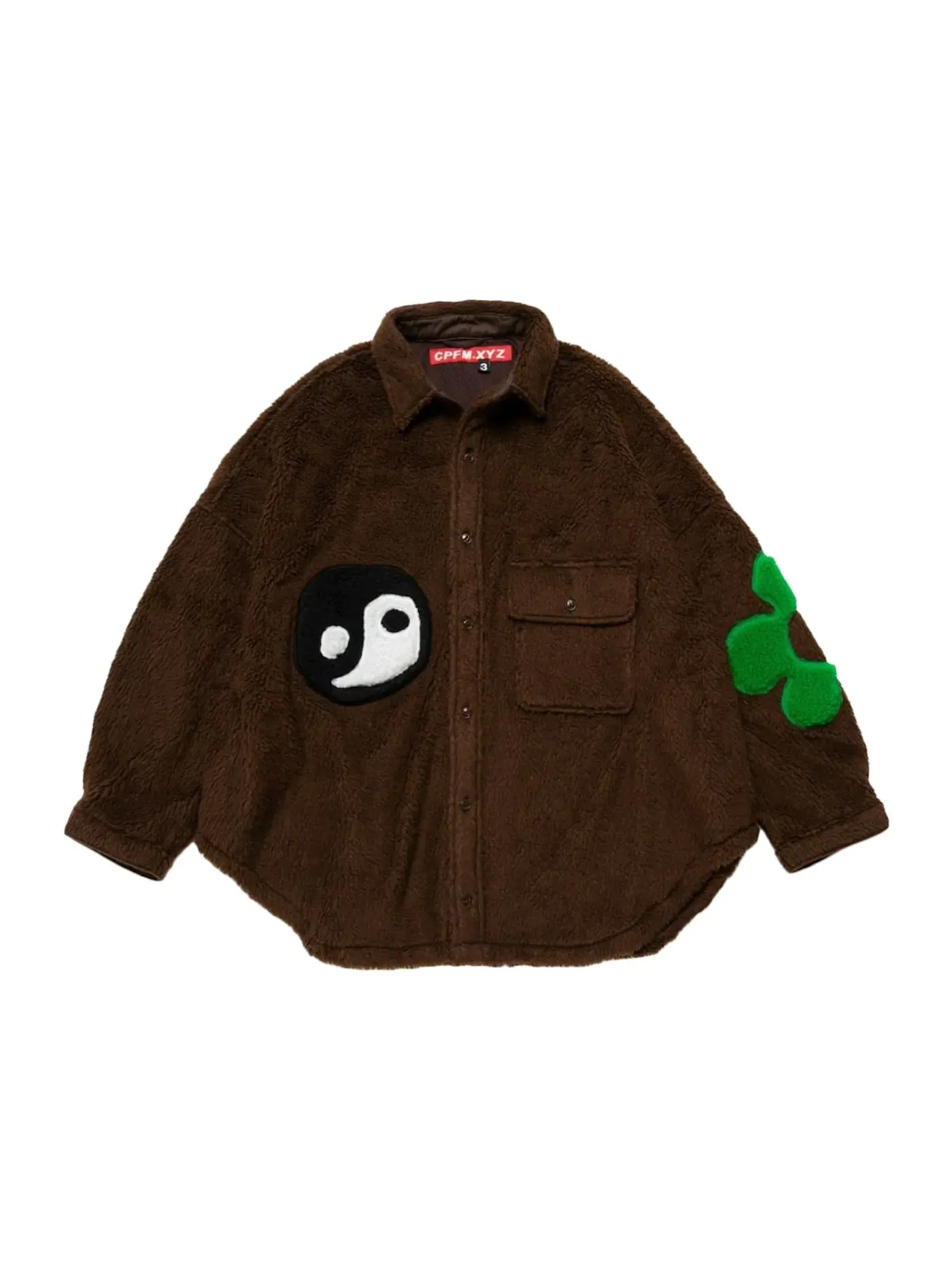 Мужская рубашка с принтом Shirt Cactus Plant Flea Market — изображение 1 из 2, коричневый