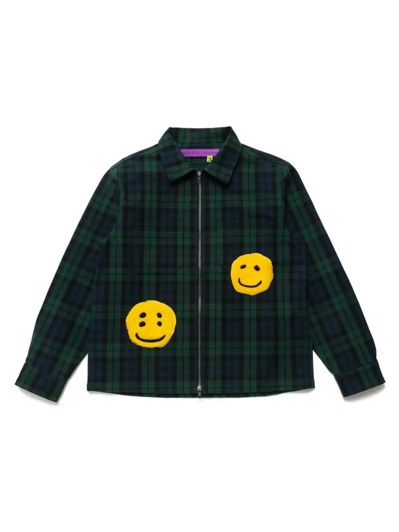Мужская куртка с застежкой-молнией Cactus Plant Flea Market Check Zip Work Jacket — изображение 1 из 2, зеленый