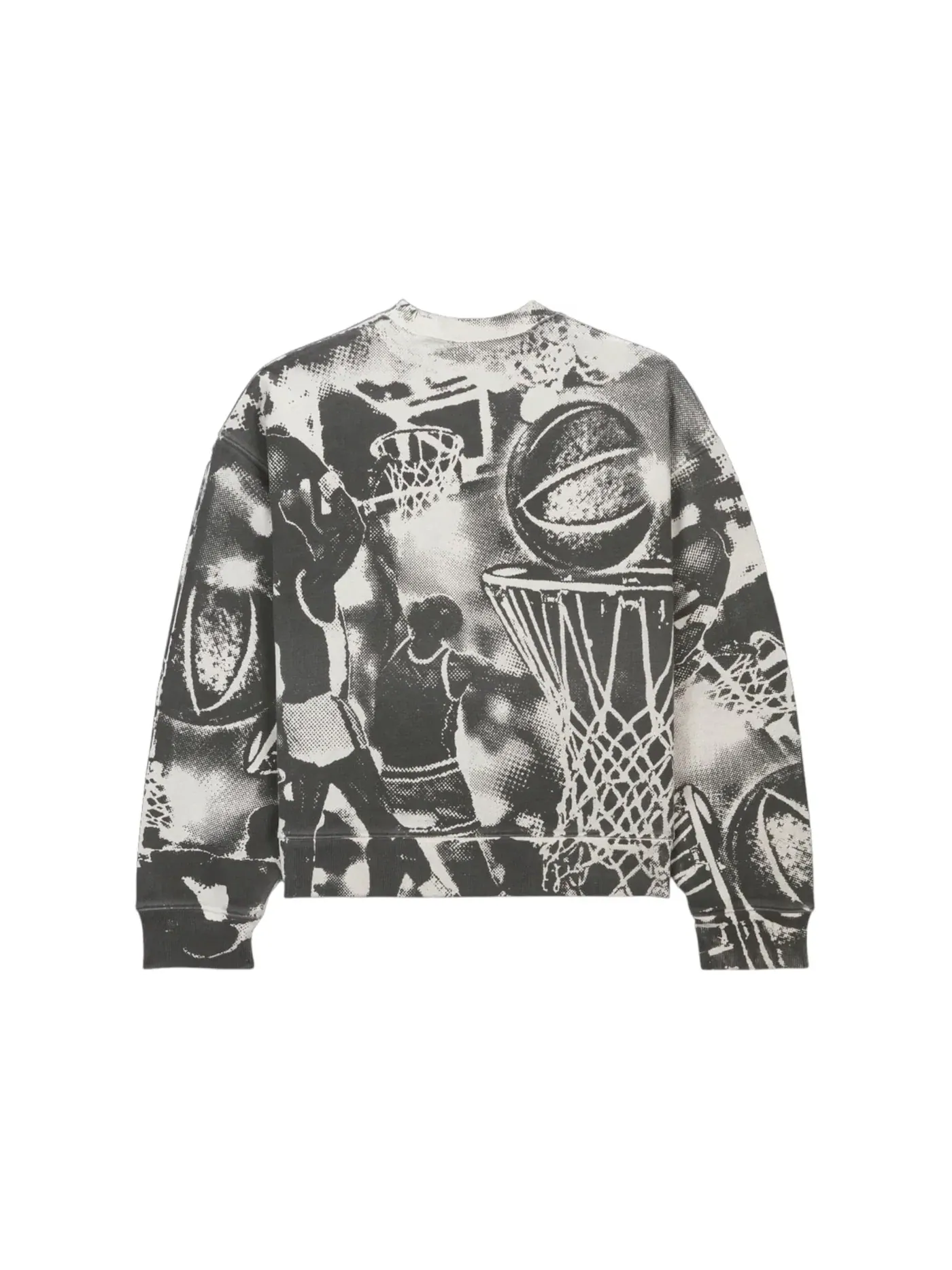 Мужской свитшот с принтом Cactus Plant Flea Market CPFM Hoop Crewneck — изображение 2 из 2, костяной белый