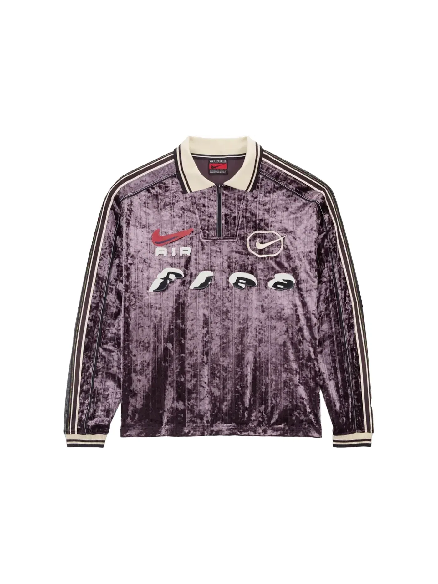 Мужская футбольная джерси с воротником из вельвета CPFM x Nike Flea Soccer Jersey Cactus Plant Flea Market, бордовый