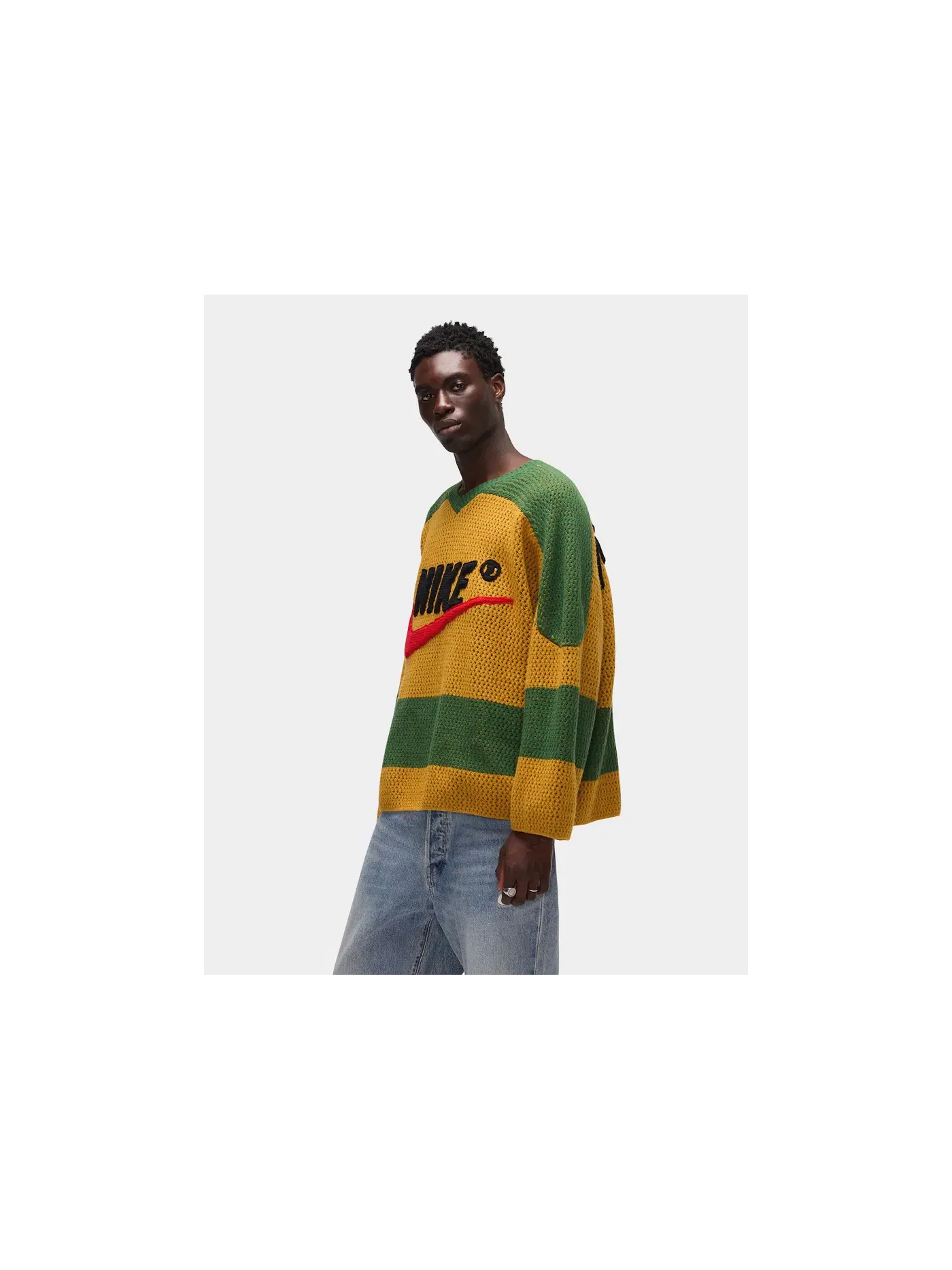 Мужской свитер крючком CPFM x Nike Crochet Hockey Sweater Cactus Plant Flea Market — изображение 4 из 6, чатни
