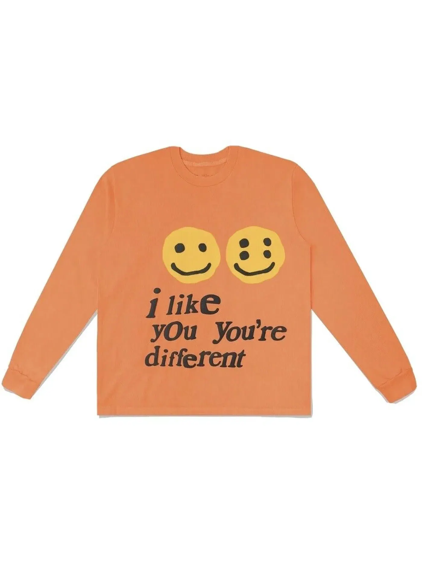 Мужская футболка с длинным рукавом I Like You You're Different Cactus Plant Flea Market — изображение 1 из 1, оранжевый