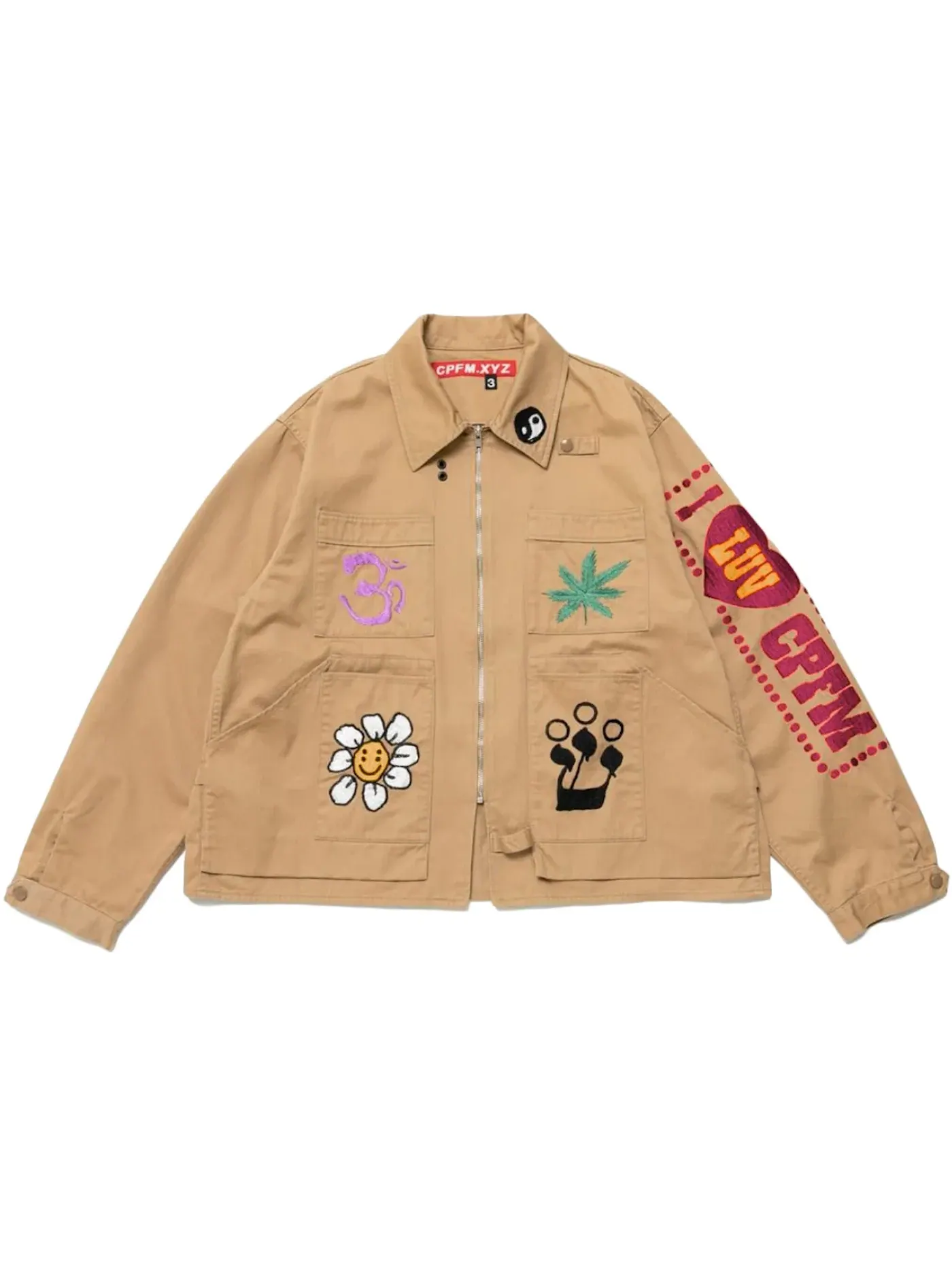 Мужская куртка Cactus Plant Flea Market Jacket — изображение 1 из 2, коричневый