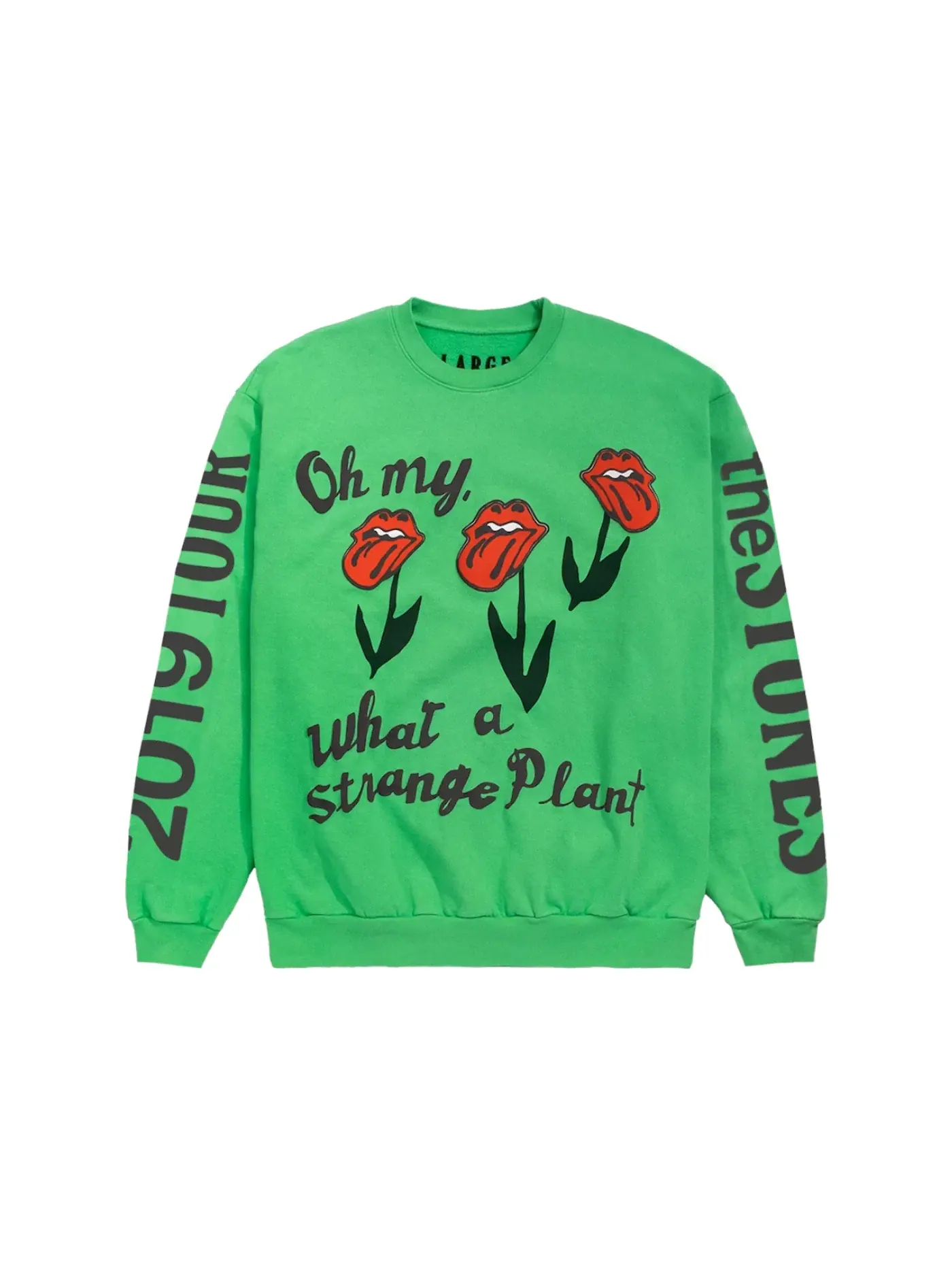 Мужской свитшот с принтом Rolling Stones 2019 Tour Crewneck Cactus Plant Flea Market — изображение 1 из 2, зеленый