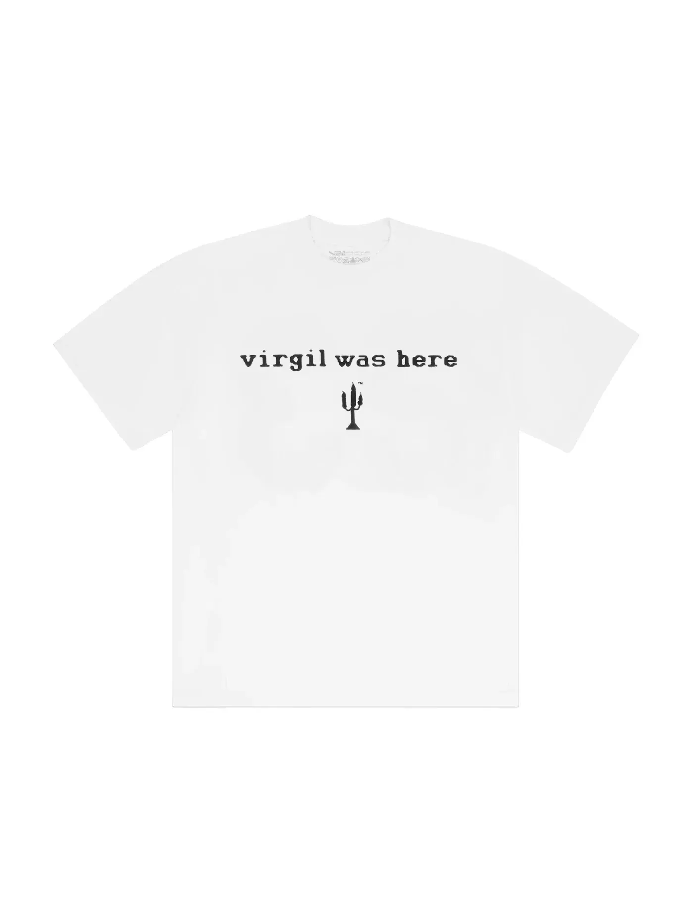 Мужская футболка с принтом Cactus Plant Flea Market VAA CPFM Virgil Was Here T-shirt — изображение 1 из 2, белый