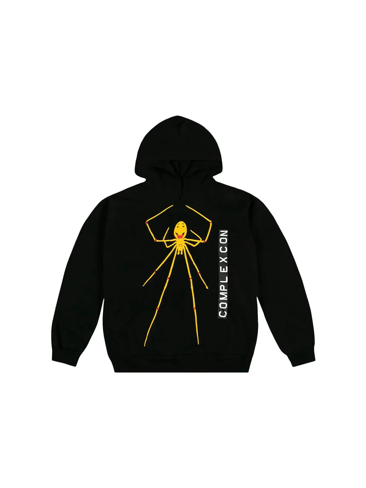 Мужской худи с принтом Cactus Plant Flea Market x ComplexCon Smiley Spider Hoodie — изображение 1 из 1, черный