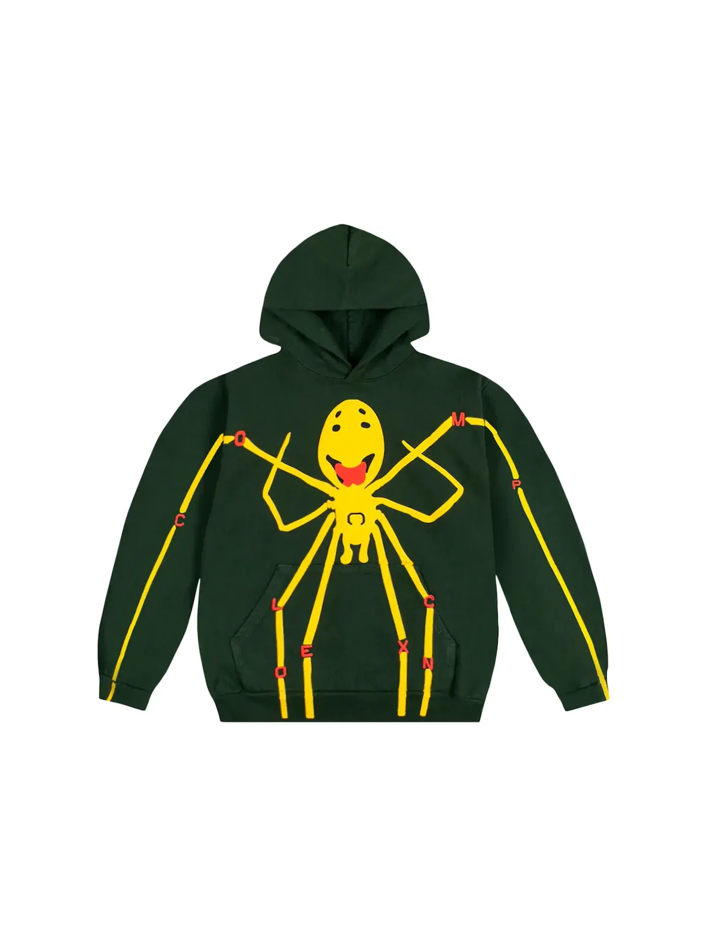 Мужская худи с длинным рукавом Spider Legs Cactus Plant Flea Market — изображение 1 из 2, темный зеленый