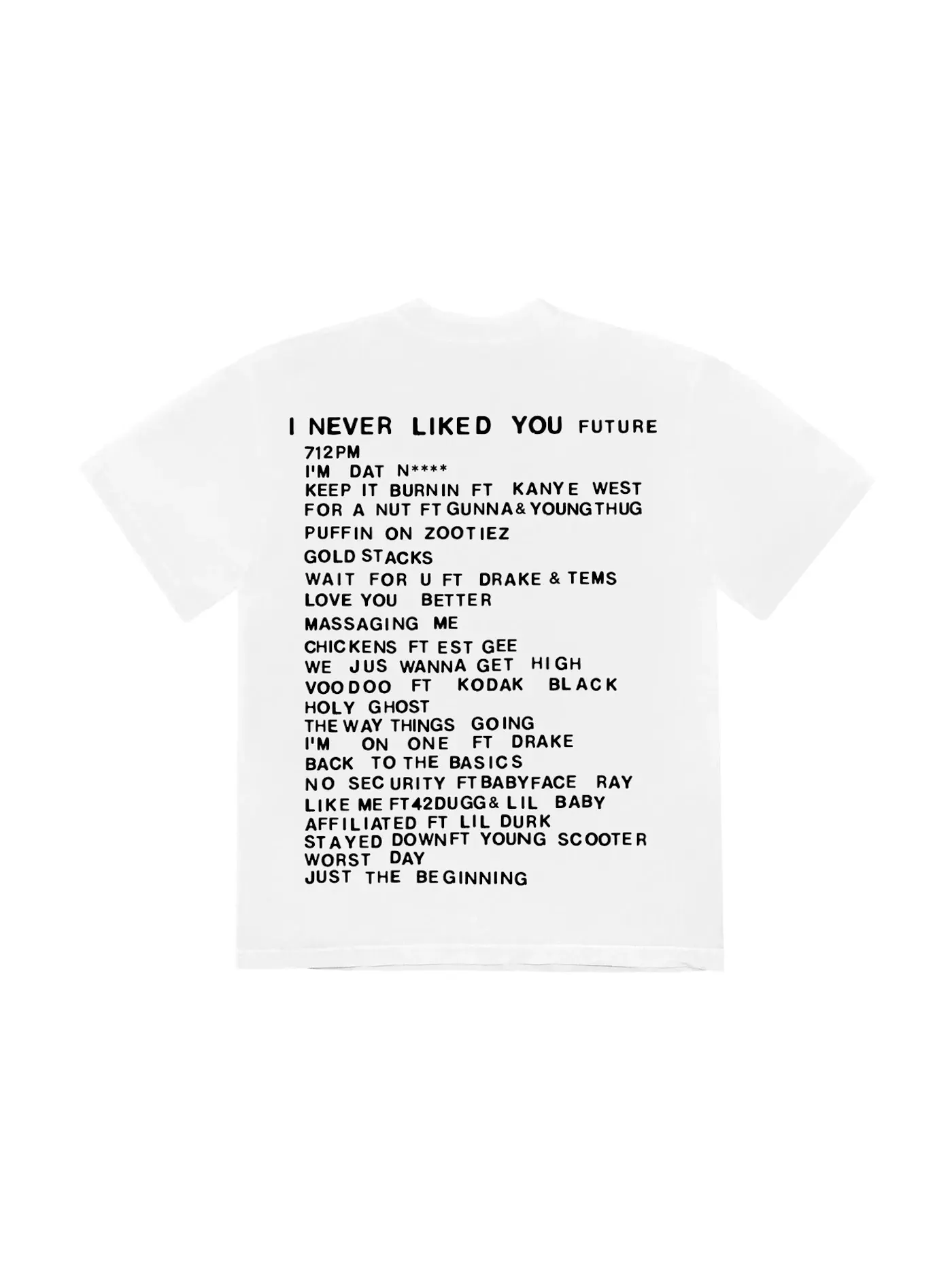 Мужская футболка с принтом Love You T-shirt Cactus Plant Flea Market — изображение 2 из 2, белый