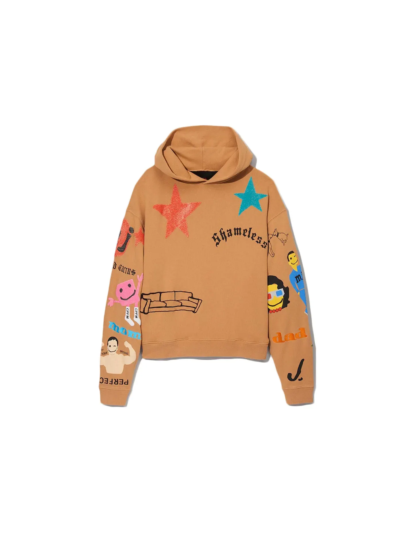 Мужской свитшот с капюшоном с принтом Hooded Pullover Sweatshirt Cactus Plant Flea Market x Marc Jacobs — изображение 1 из 1