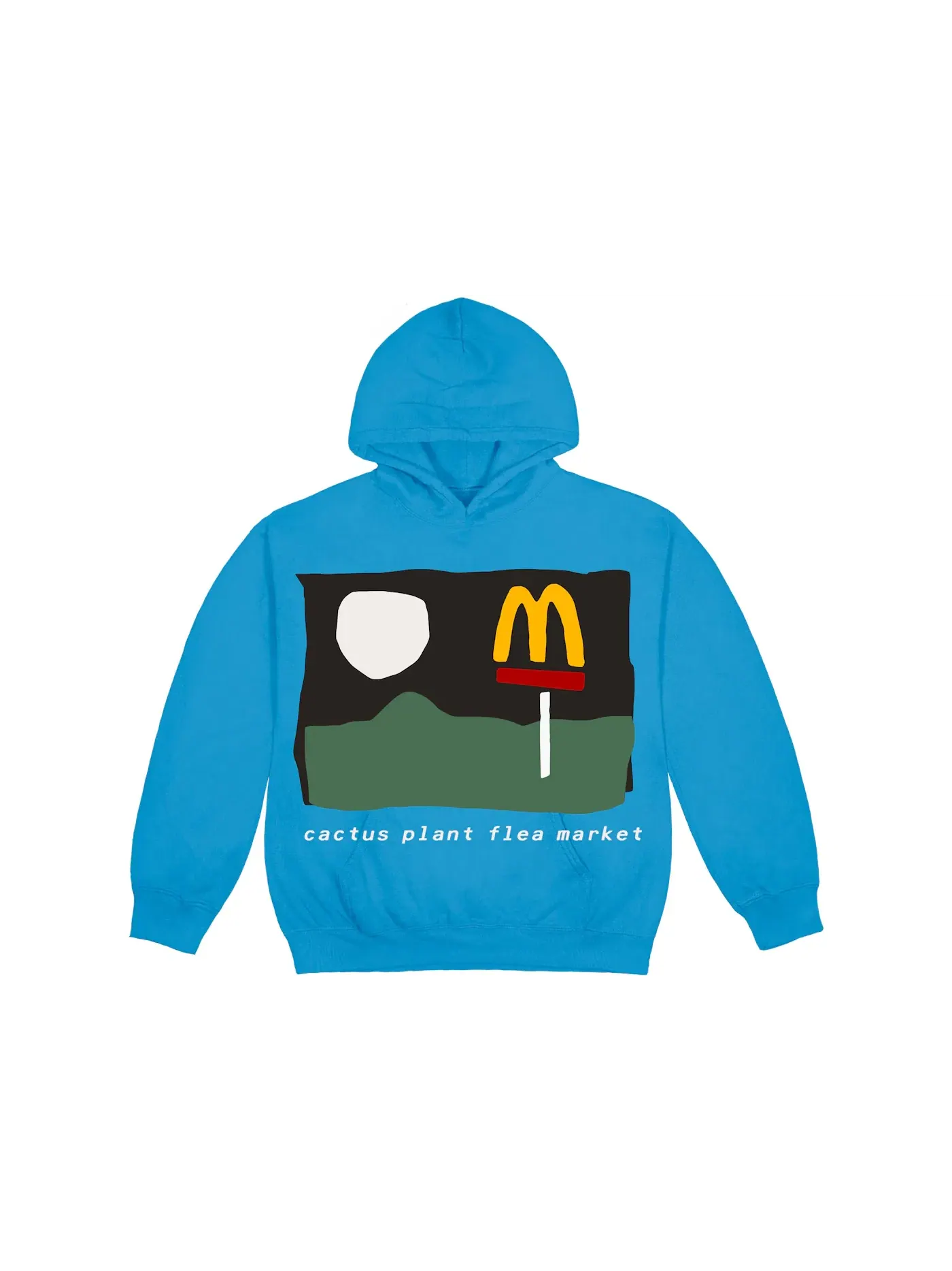 Мужской худи с принтом 24/7 Hoodie Cactus Plant Flea Market — изображение 1 из 2, синий