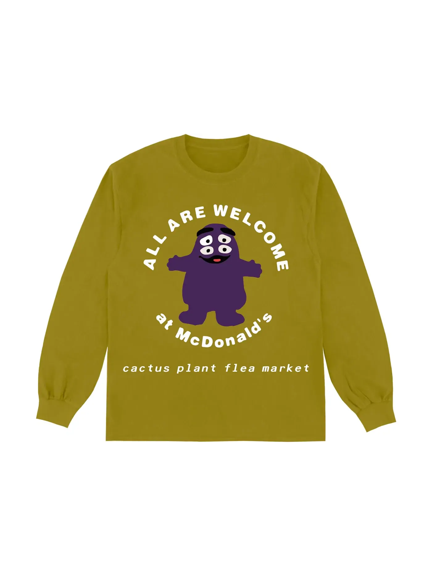 Мужская футболка с длинным рукавом Long Sleeve T-shirt Cactus Plant Flea Market, Pickle — изображение 1 из 2