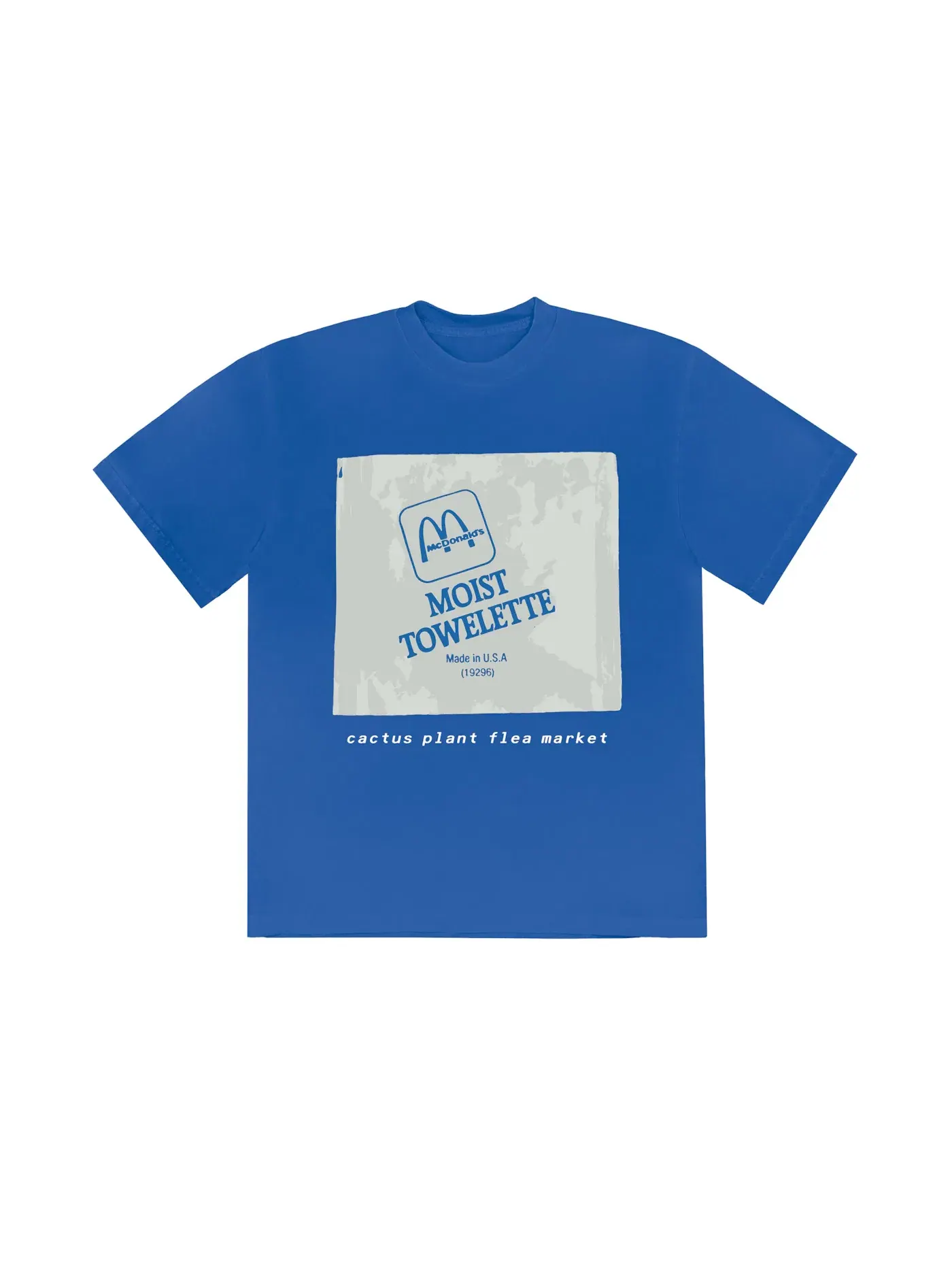 Мужская футболка с принтом Cactus Plant Flea Market x McDonald's Moist Towelette T-shirt Patient, Patient