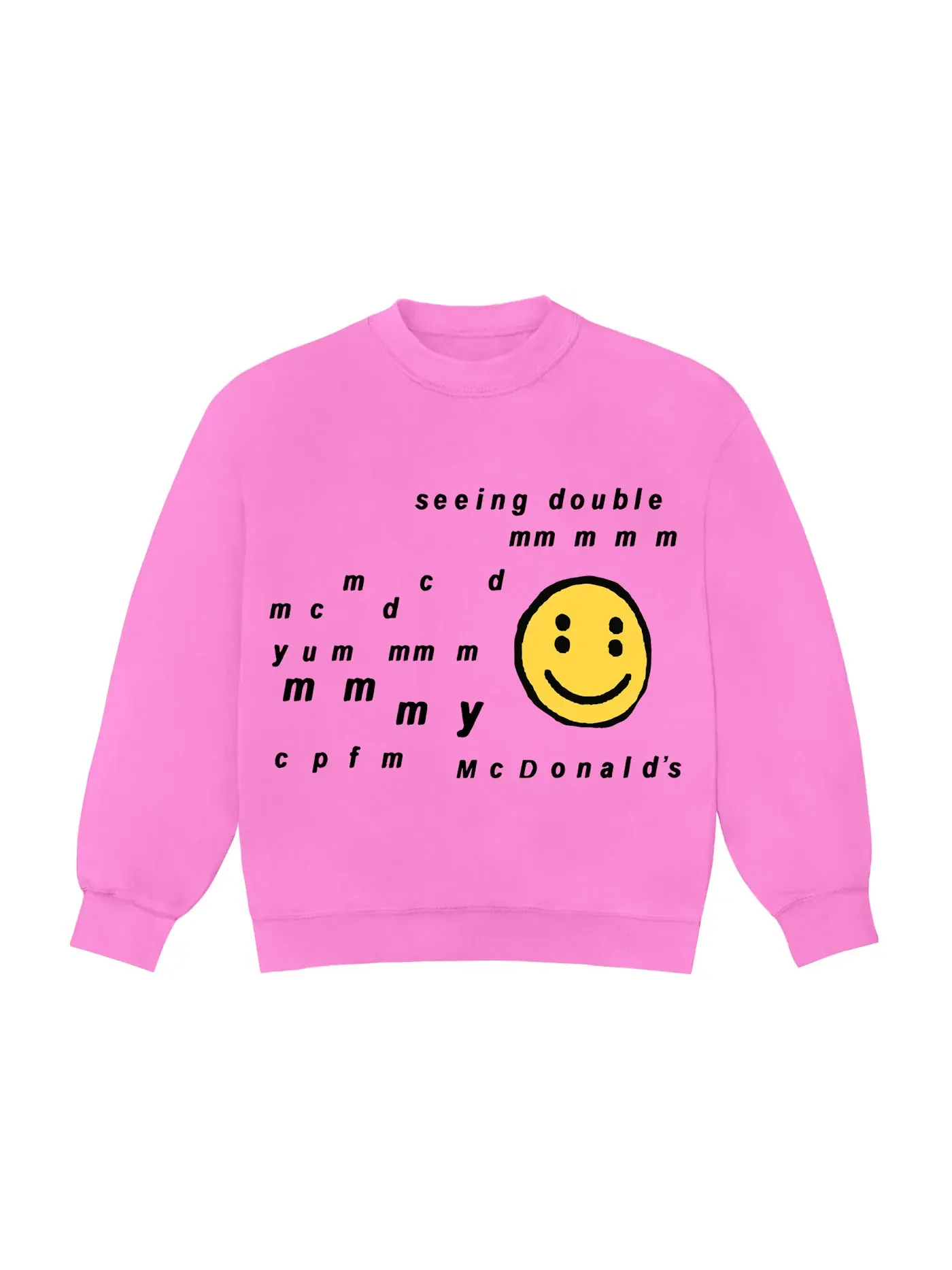 Мужской свитшот с принтом Crewneck Cactus Plant Flea Market — изображение 1 из 2, неоновый розовый