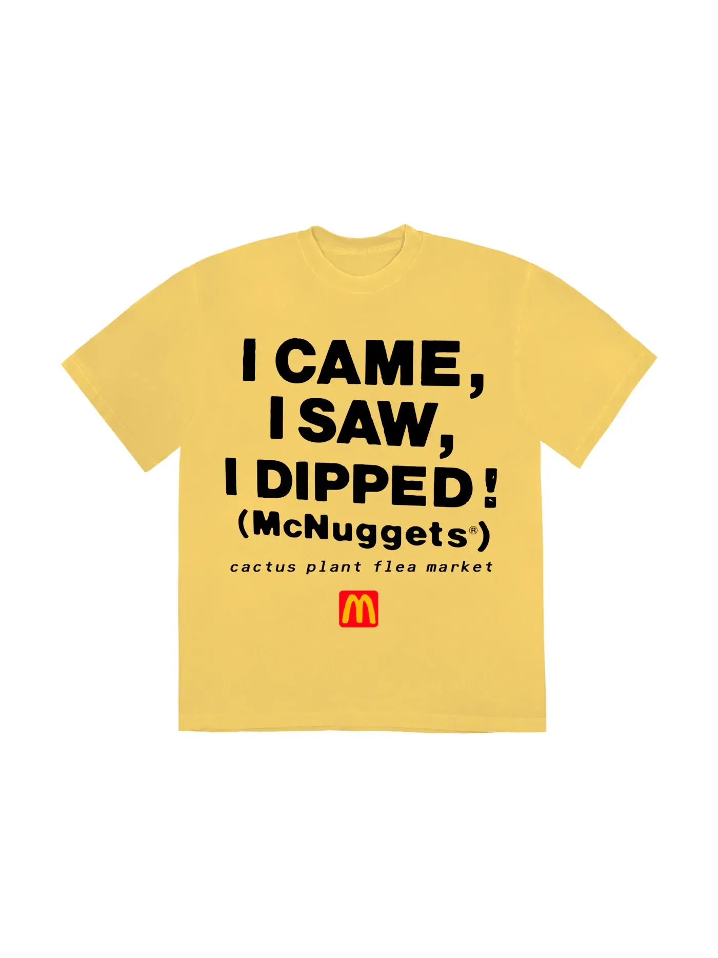 Мужская футболка с принтом Team Mcnuggets Cactus Plant Flea Market — изображение 1 из 2, желтый