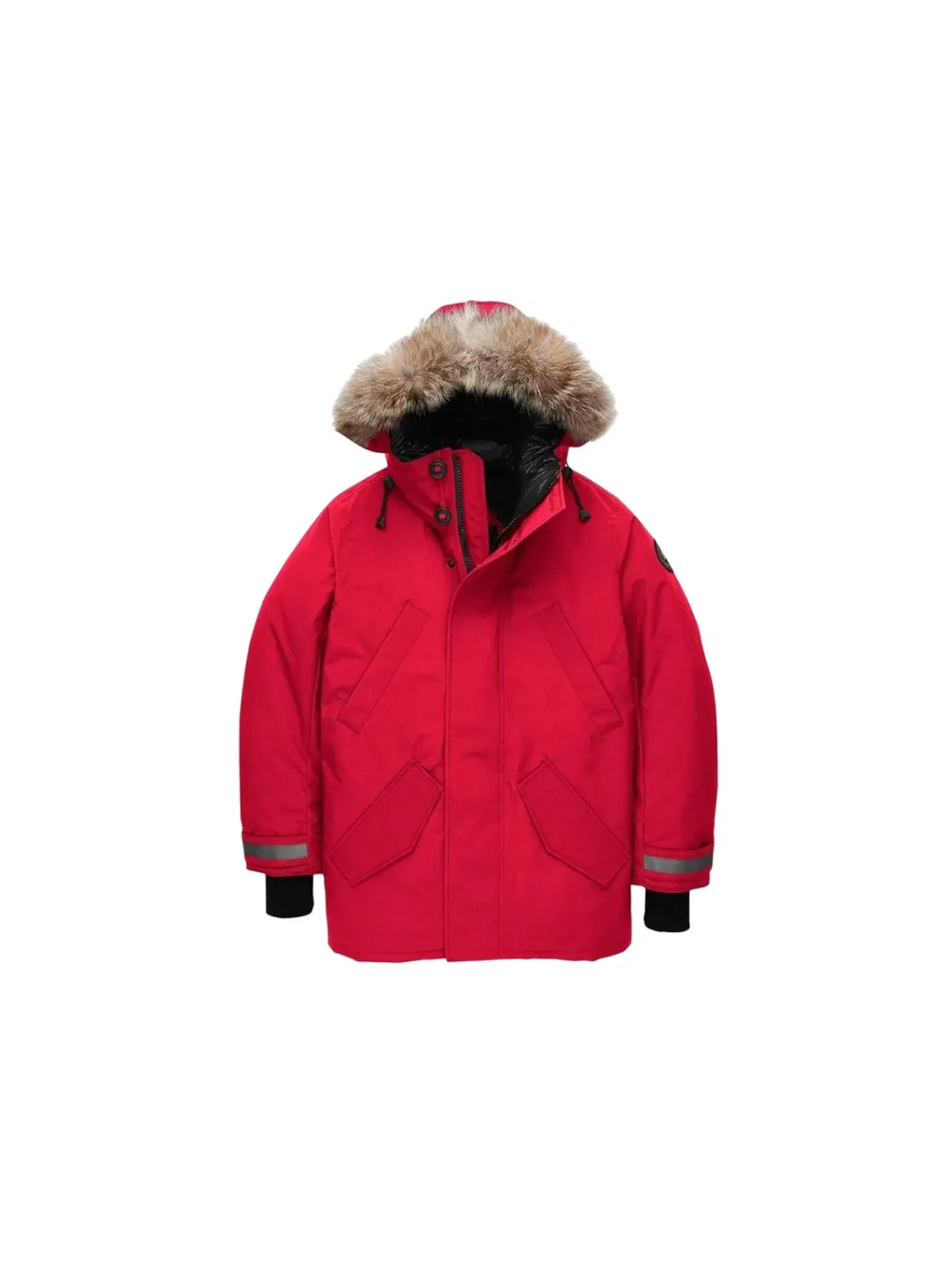 Мужская парка с меховой отделкой Canada Goose Black Label Edgewood — изображение 1 из 1, красный