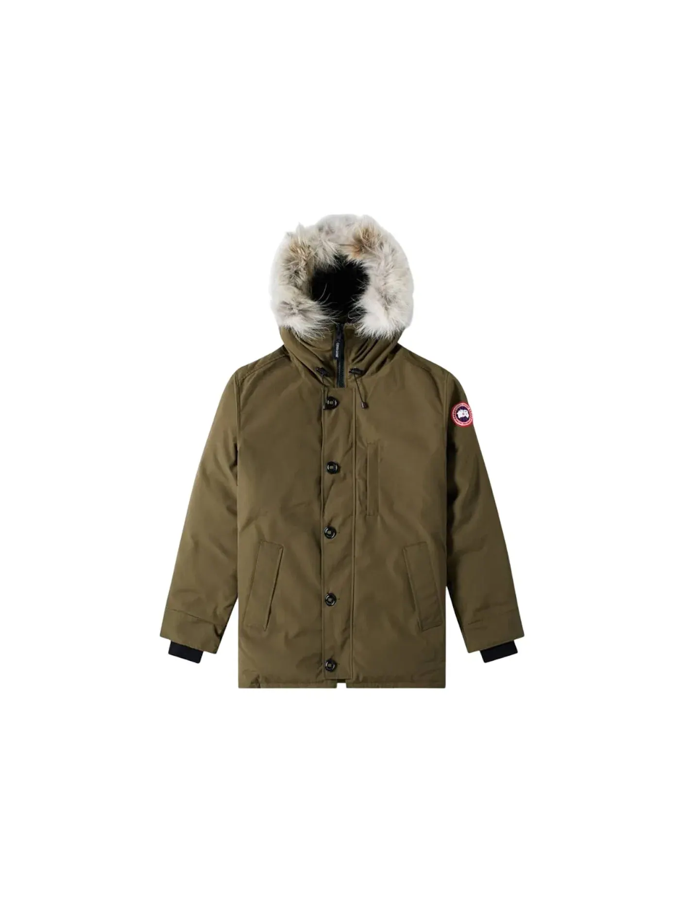 Мужское пальто с меховой отделкой Canada Goose Chateau Fusion — изображение 1 из 1, зеленый