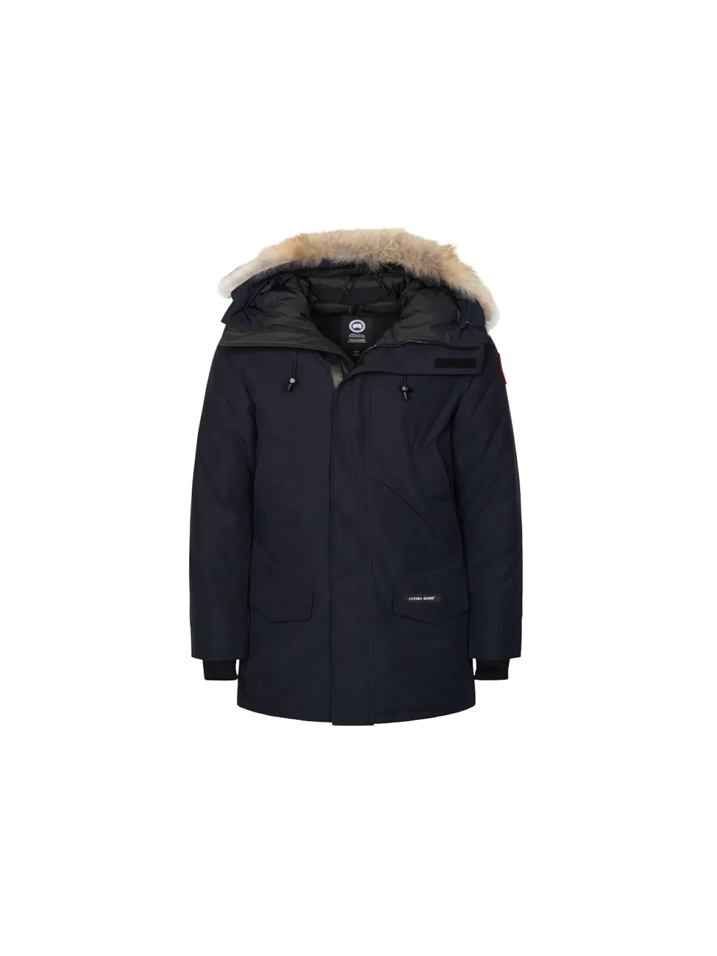 Мужское пальто с меховой отделкой Canada Goose Langford Fusion Fur Parka Jacket — изображение 1 из 1, темно-синий