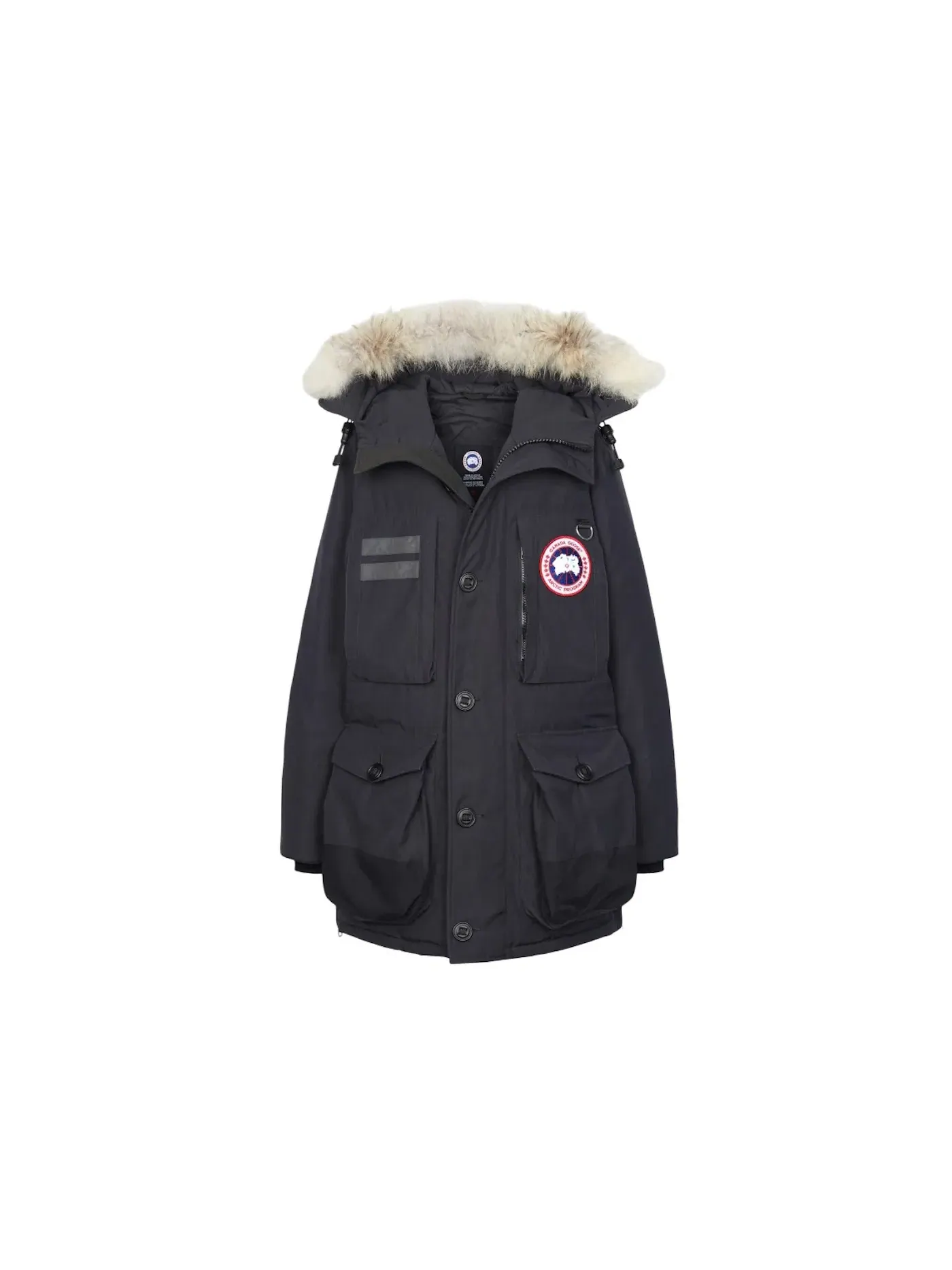 Мужская куртка-парка с меховой отделкой Macculloch Fur Parka Jacket Canada Goose — изображение 1 из 1, темно-синий