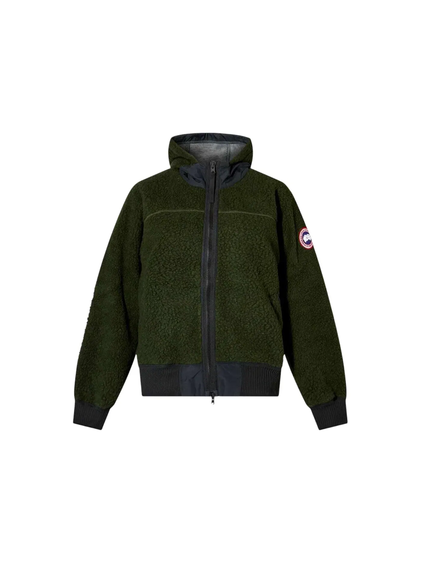 Женская куртка-флис с капюшоном Canada Goose Simcoe Hooded Fleece — изображение 1 из 1, зеленый