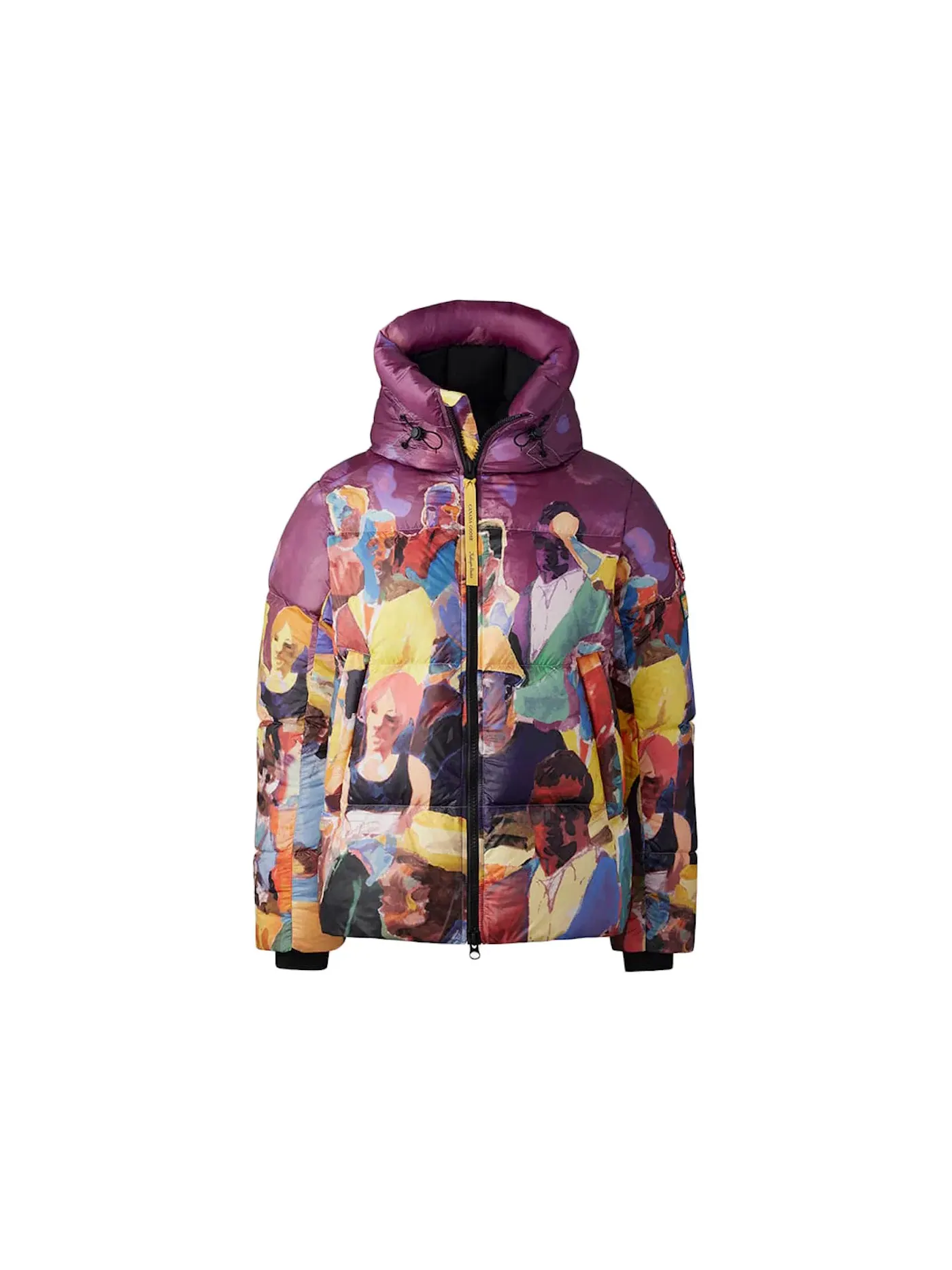 Мужская пуховая куртка с принтом Crofton Puffer Jacket Crowd Print Canada Goose, Crowd Print — изображение 1 из 3