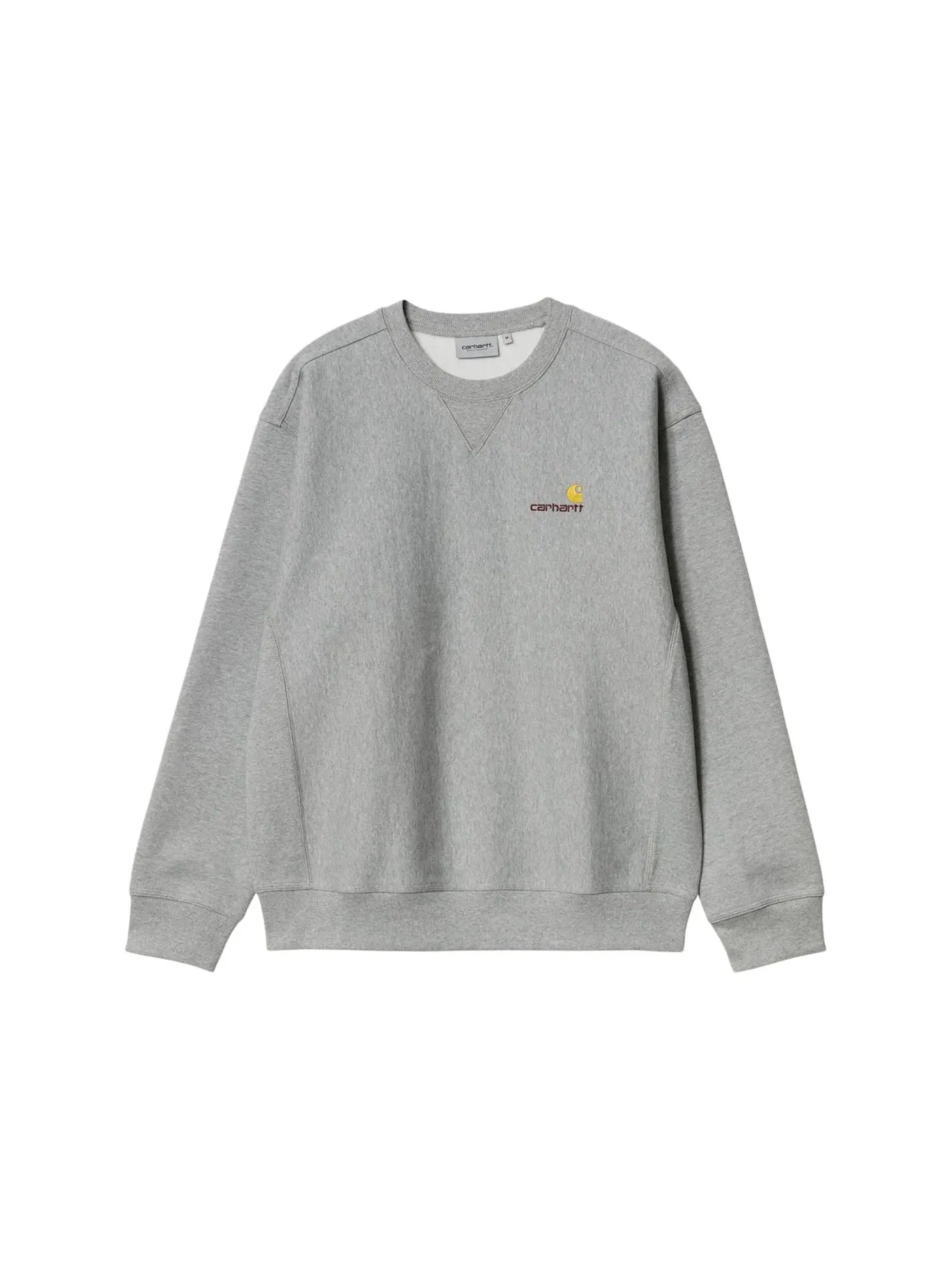 Мужской свитшот хлопковый American Script Carhartt WIP — изображение 1 из 2, серый