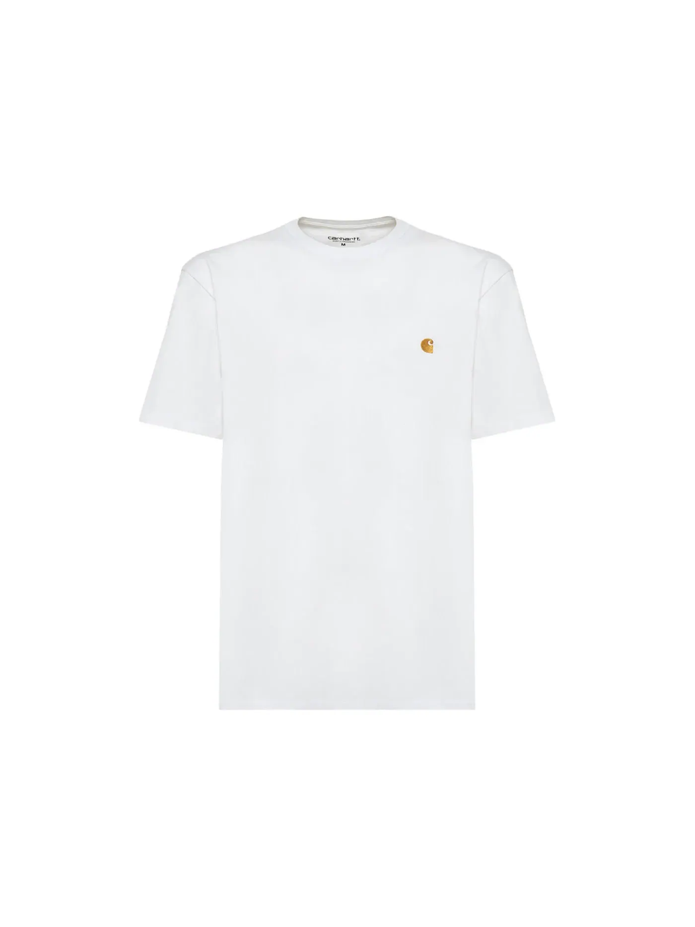 Мужская футболка с круглым вырезом Carhartt — изображение 1 из 1, белый/золотистый