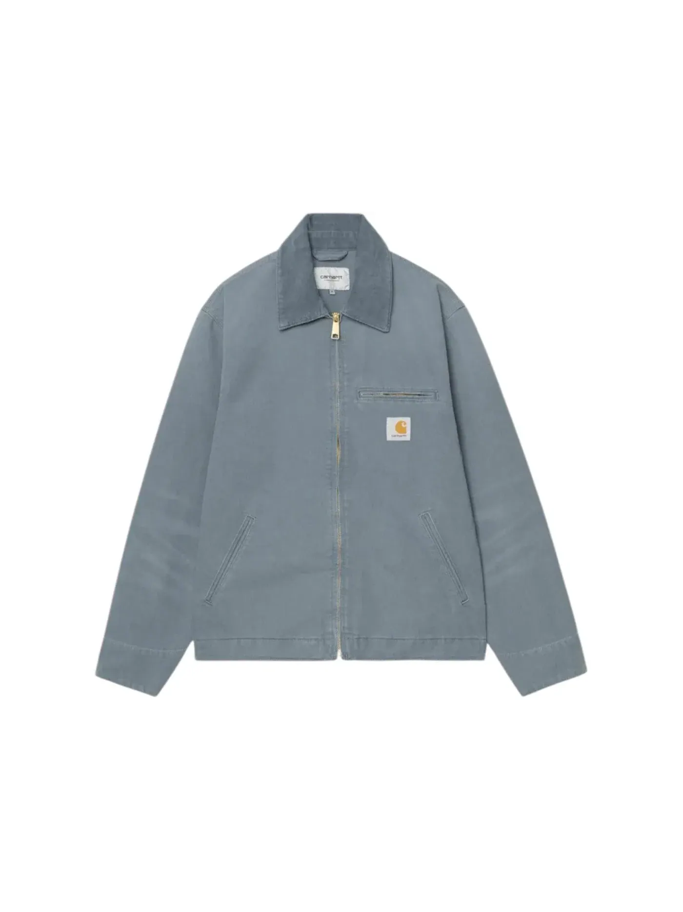 Мужская куртка с хлопковым канвасом Carhartt WIP Detroit Jacket (Stone Canvas) — изображение 1 из 2, синий