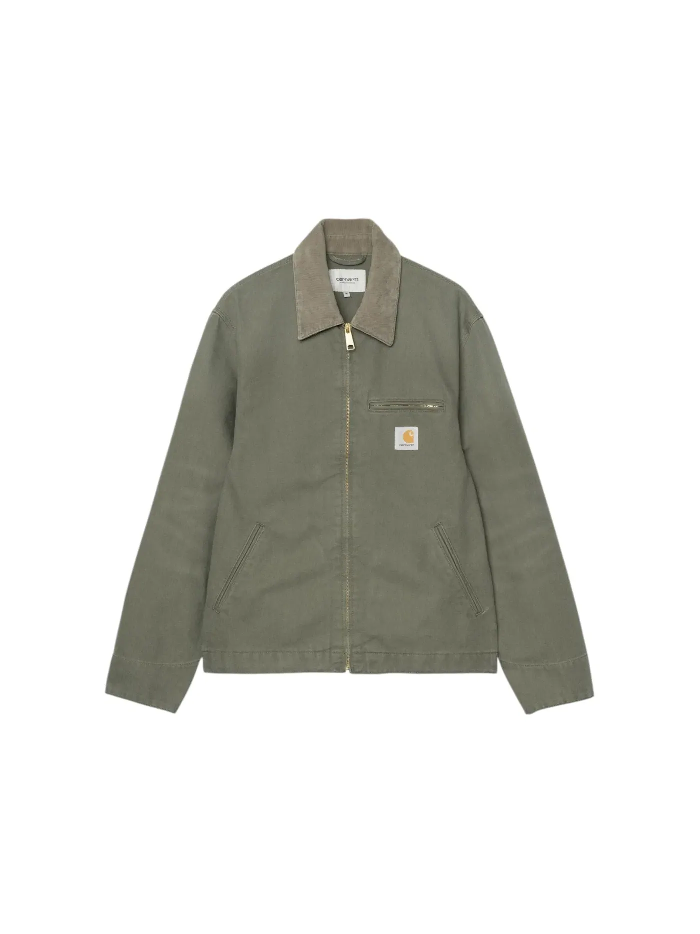 Мужская куртка Carhartt Detroit Jacket (Stone Canvas) — изображение 1 из 2, листовой зеленый