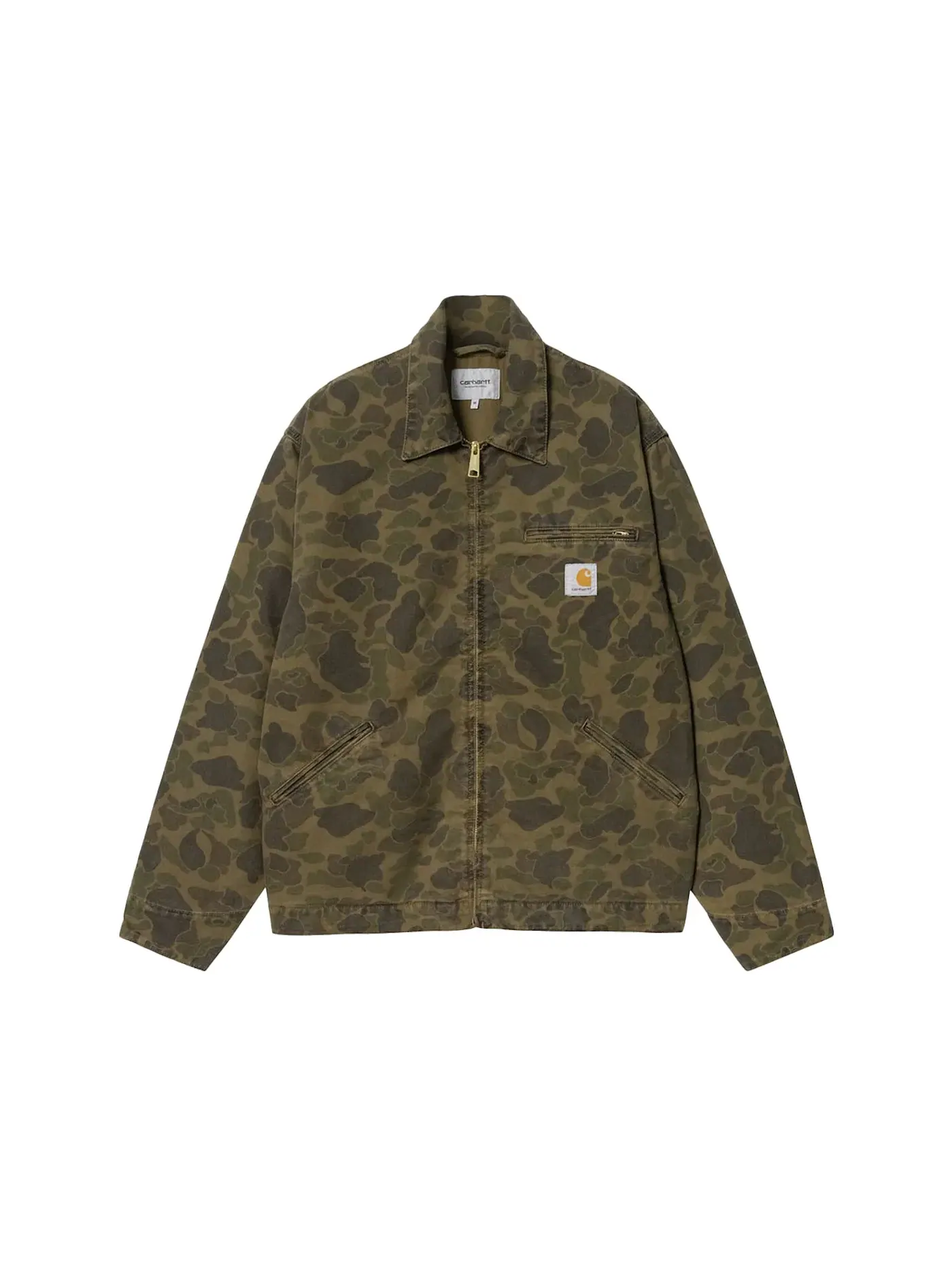 Мужская куртка-детройт с принтом Carhartt WIP Duck Camo Detroit Jacket Carhartt — изображение 1 из 2, зеленый/зеленый
