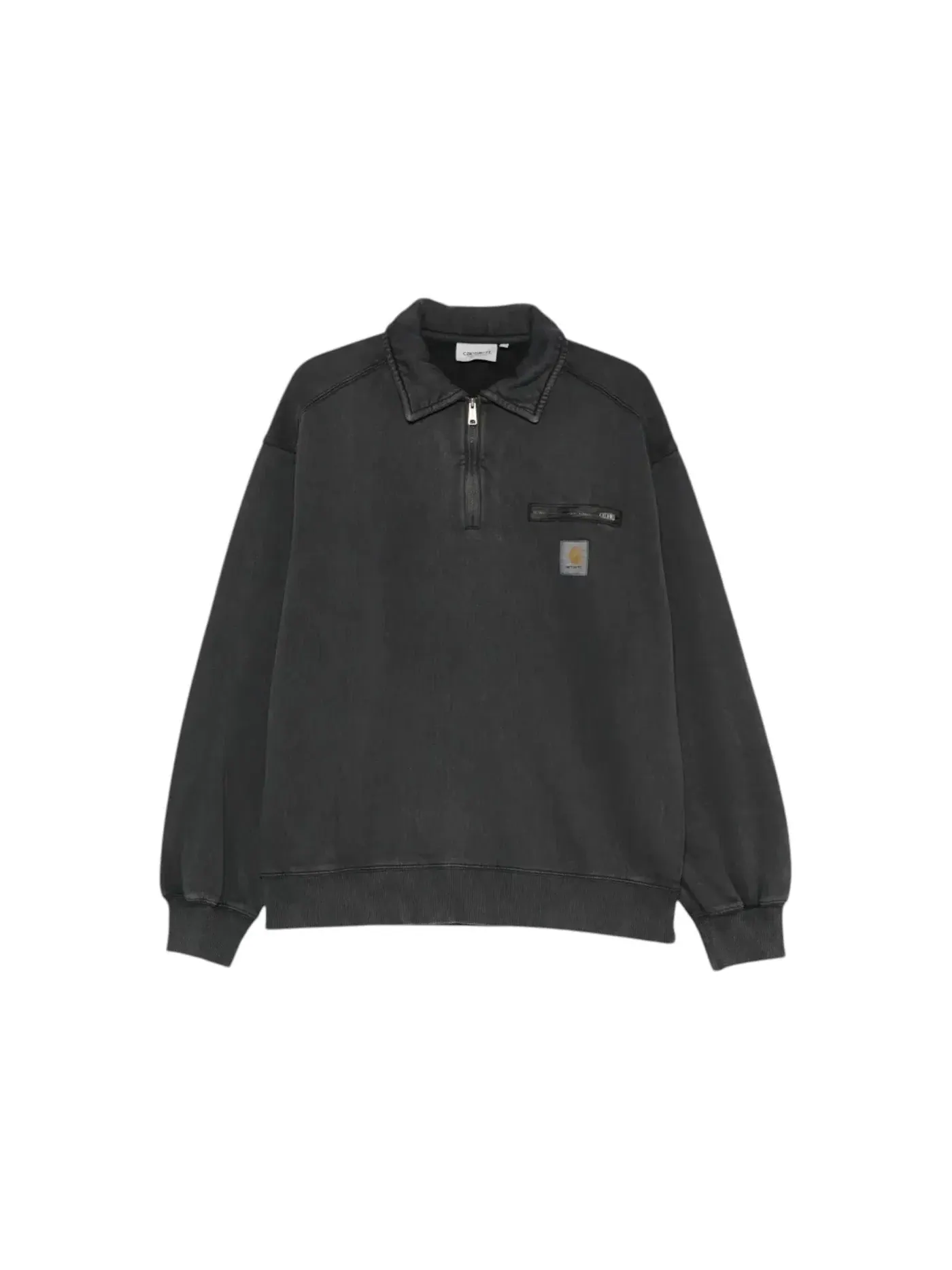 Унисекс свитшот-полузастежка Carhartt WIP Half Zip Detroit Sweatshirt — изображение 1 из 1, черный