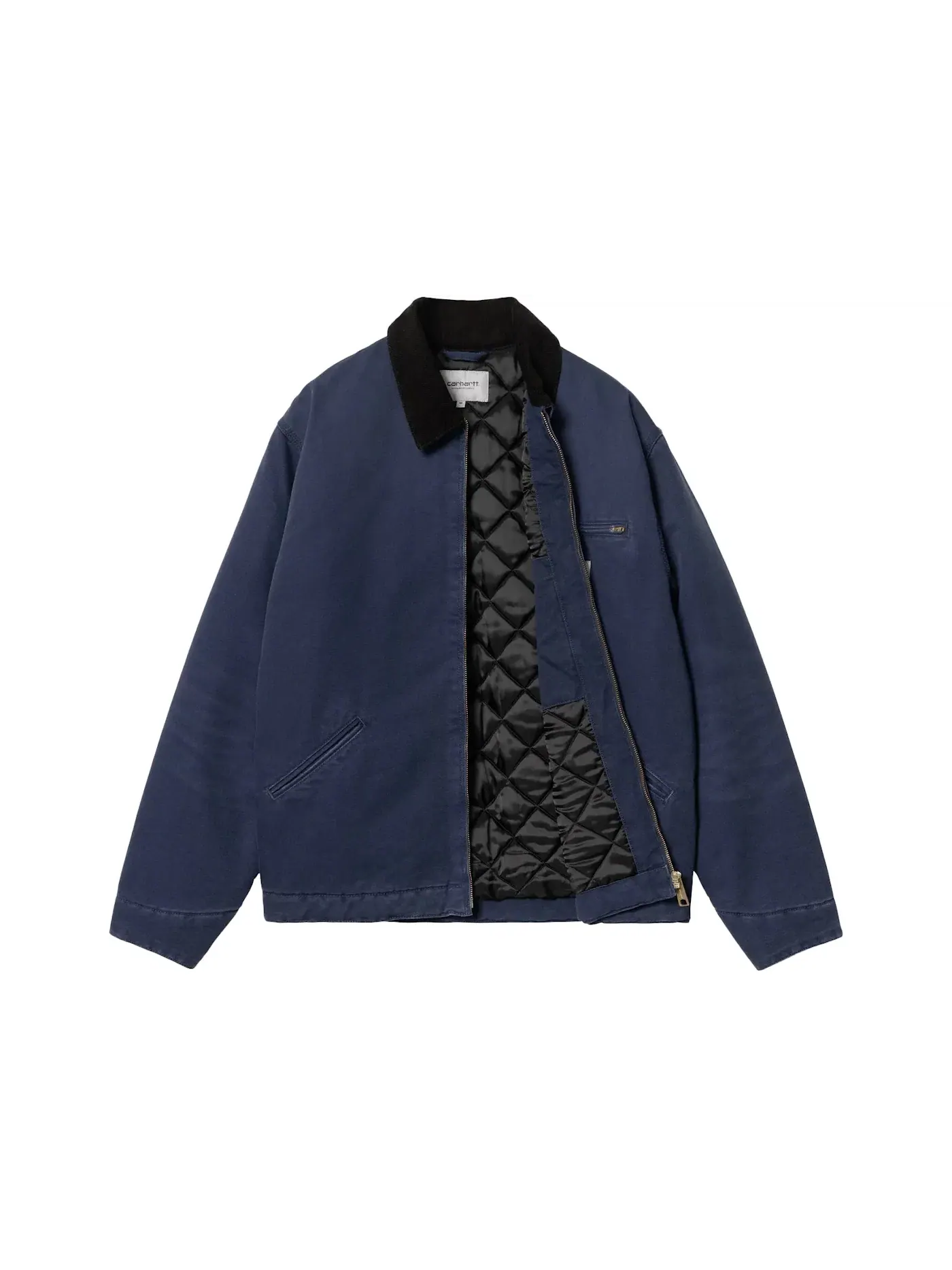 Мужская куртка OG Detroit Aged Canvas Jacket Carhartt — изображение 2 из 3, синий/черный